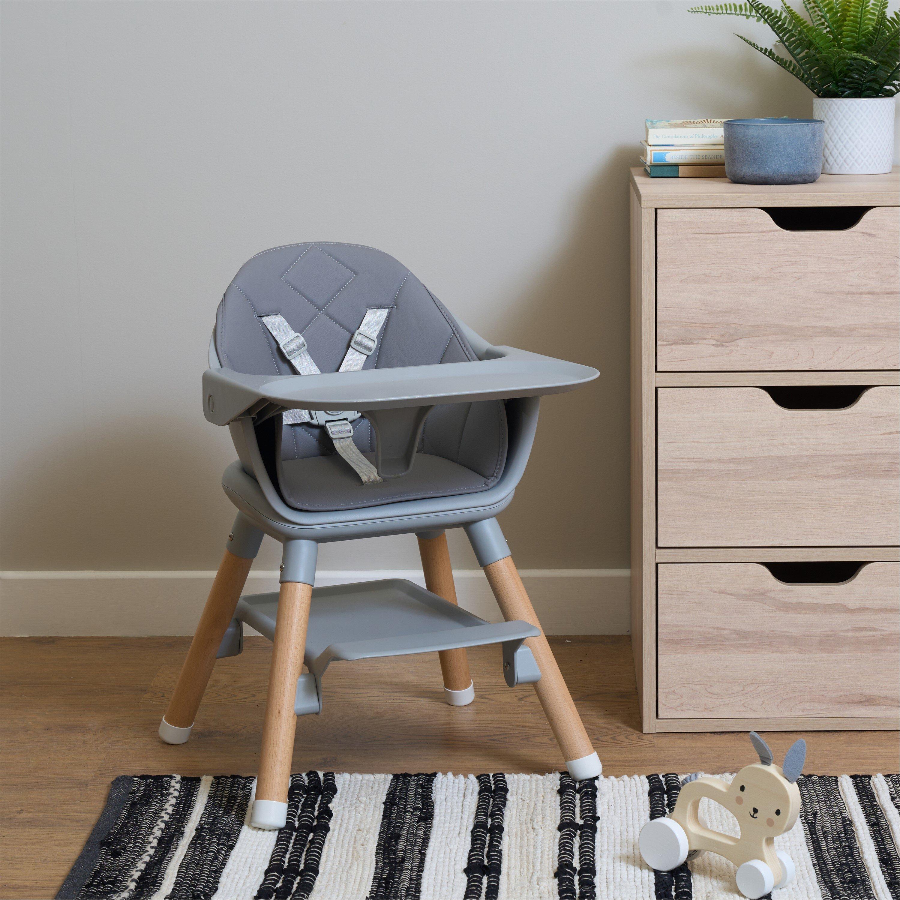 Grey - Clair De Lune - Clair de Lune 6 in 1 High Chair Grey - 5