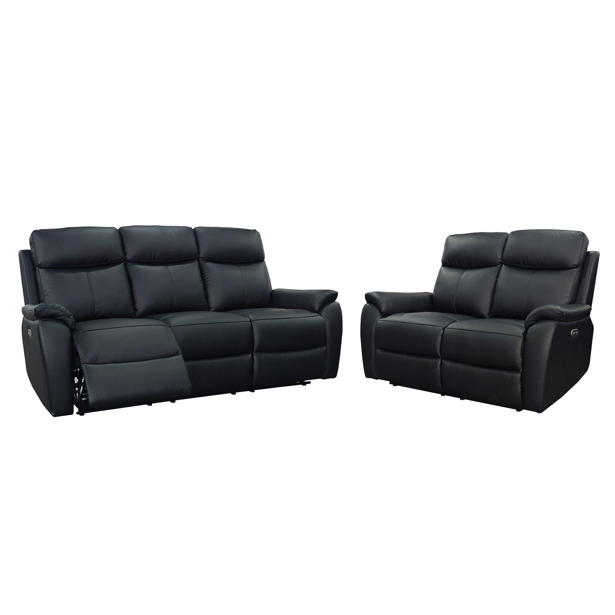 Black - Aspire - Kingsmere 3 + 2 Power Recliner Sofa Set - 2