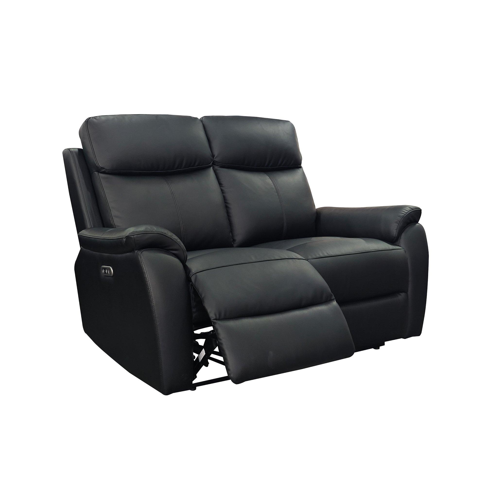 Black - Aspire - Kingsmere 3 + 2 Power Recliner Sofa Set - 4