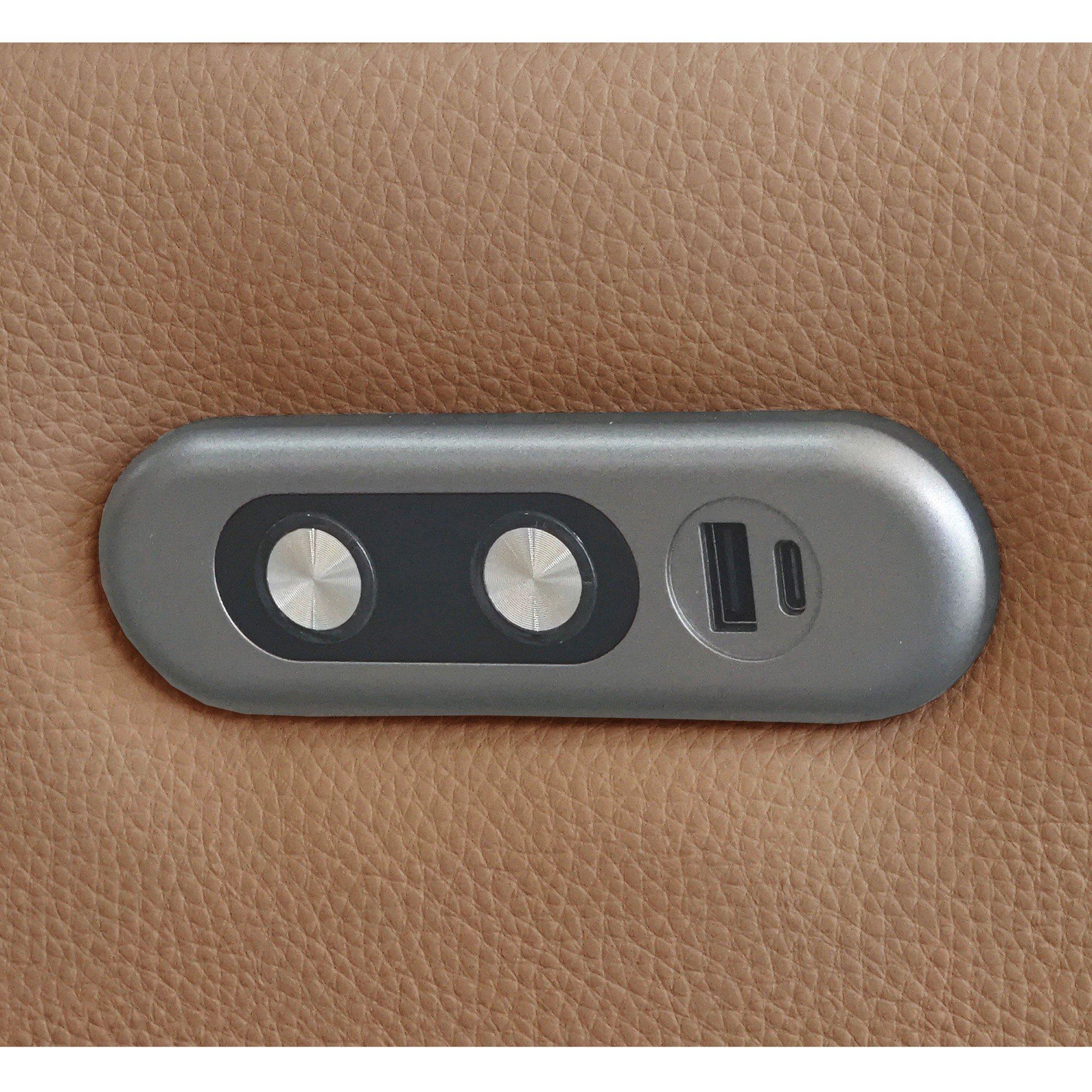 Tan - Aspire - Kingsmere 3 + 2 Power Recliner Sofa Set - 5