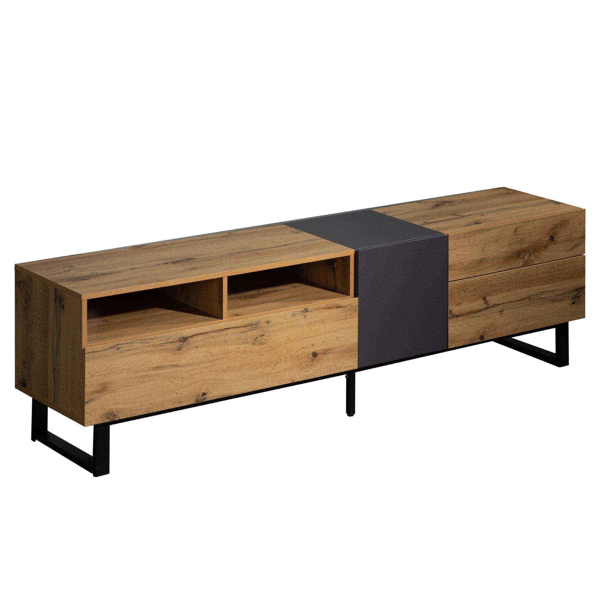 Natural - Urban Meuble - Modern TV Console + Natural Wood - 6