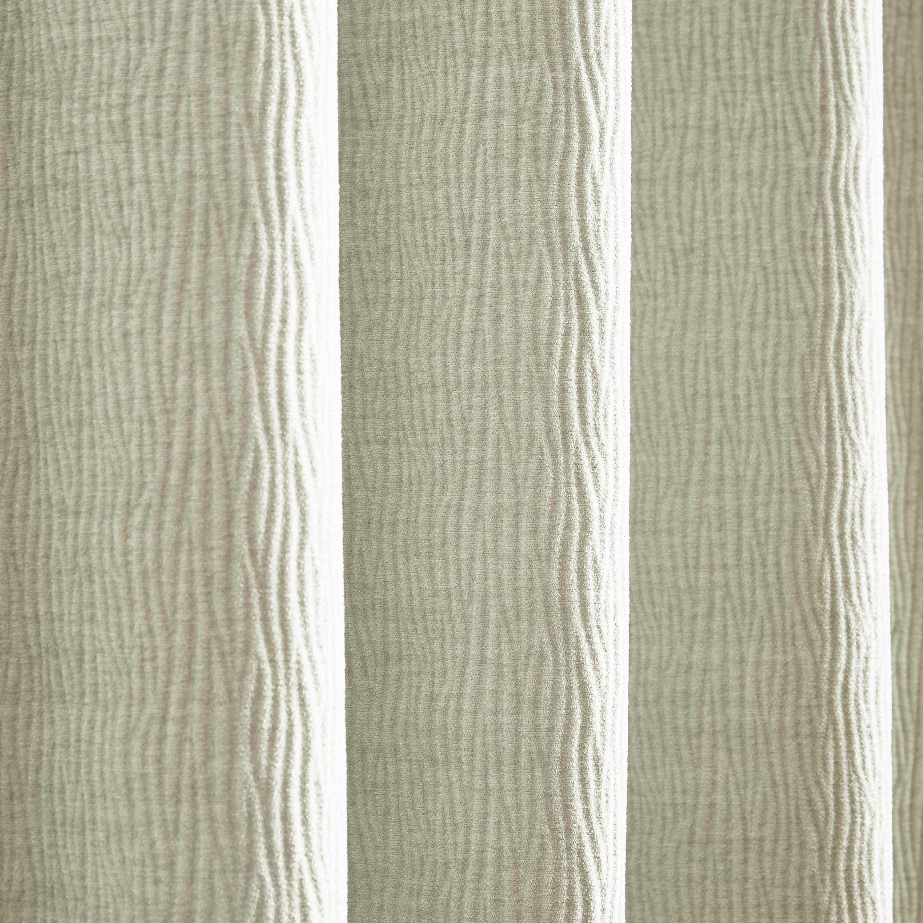 Natural - Catherine Lansfield - Crinkle Chenille Lined Eyelet Curtains - 3