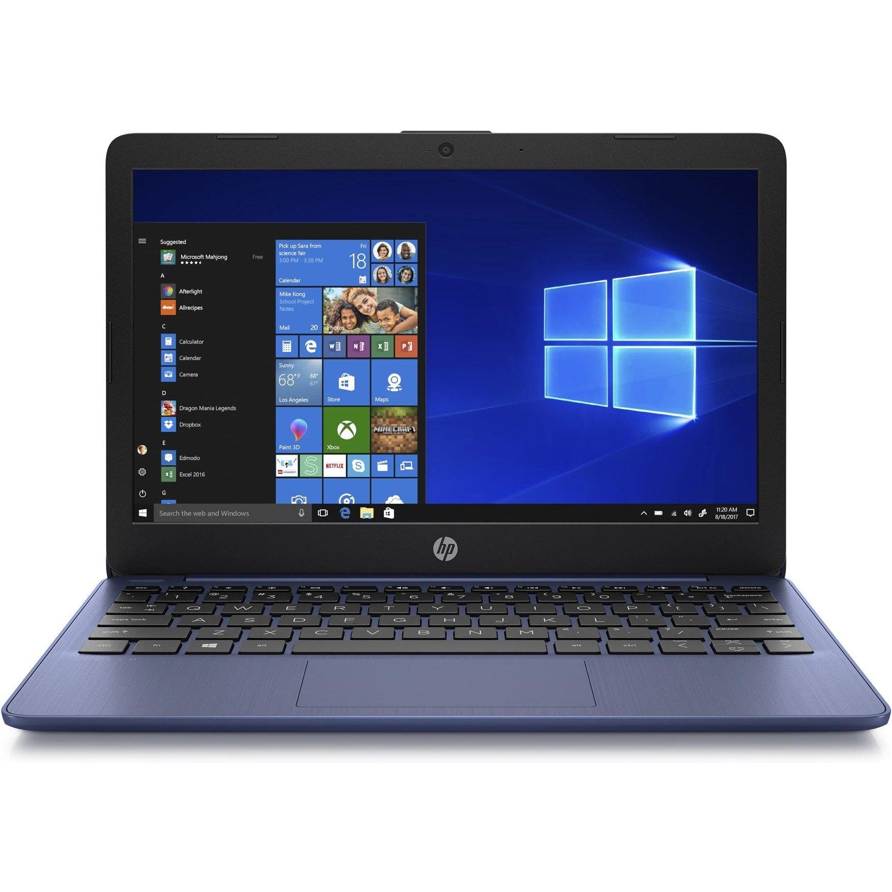 Blue - HP - HP Stream 11 Laptop Intel 4G 64GB Win11s Case Set - 2