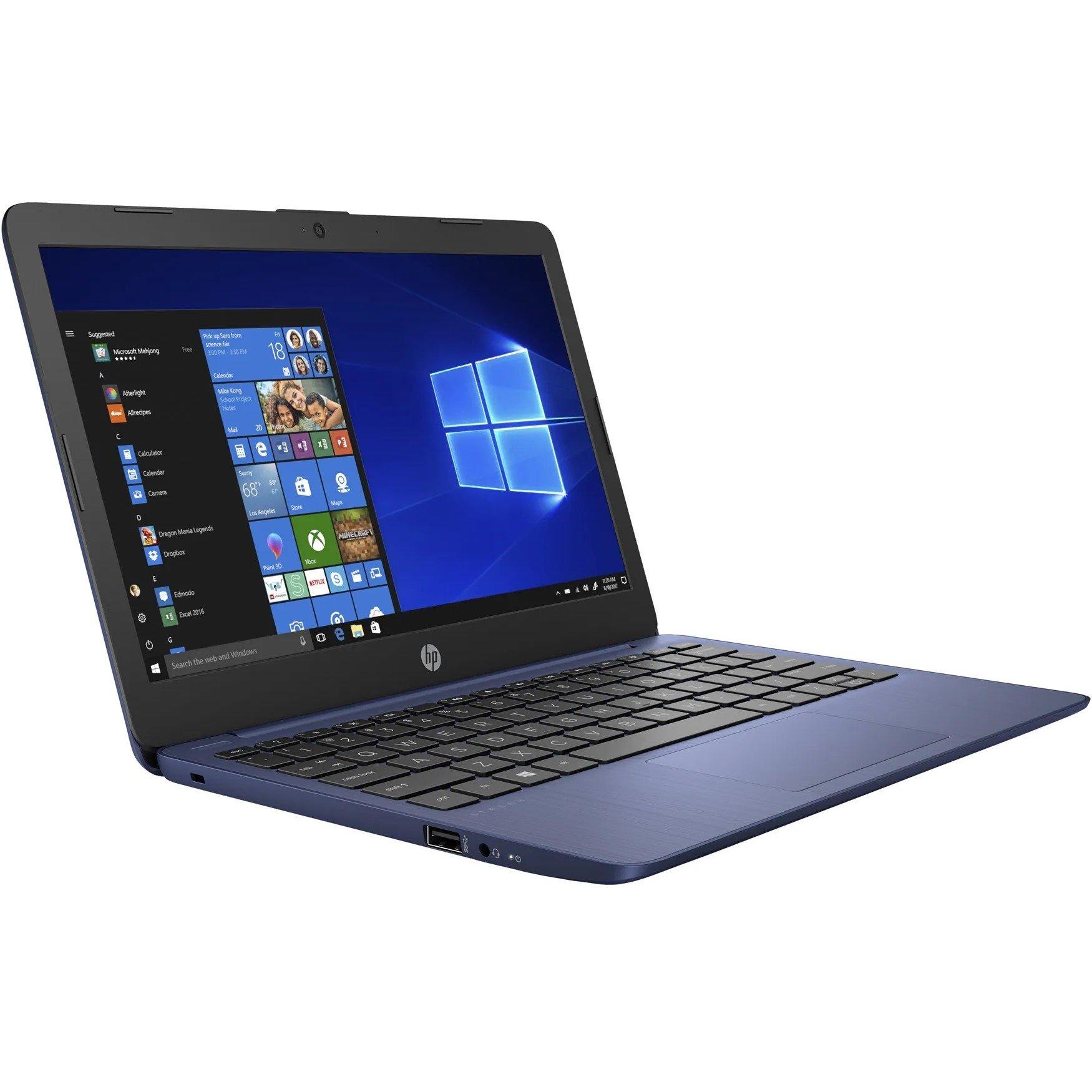 Blue - HP - HP Stream 11 Laptop Intel 4G 64GB Win11s Case Set - 3