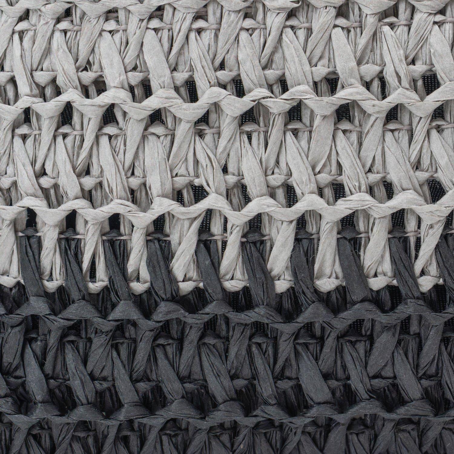 Grey - JVL - Kenzi Set of 3 Rectangular Storage Baskets - 5