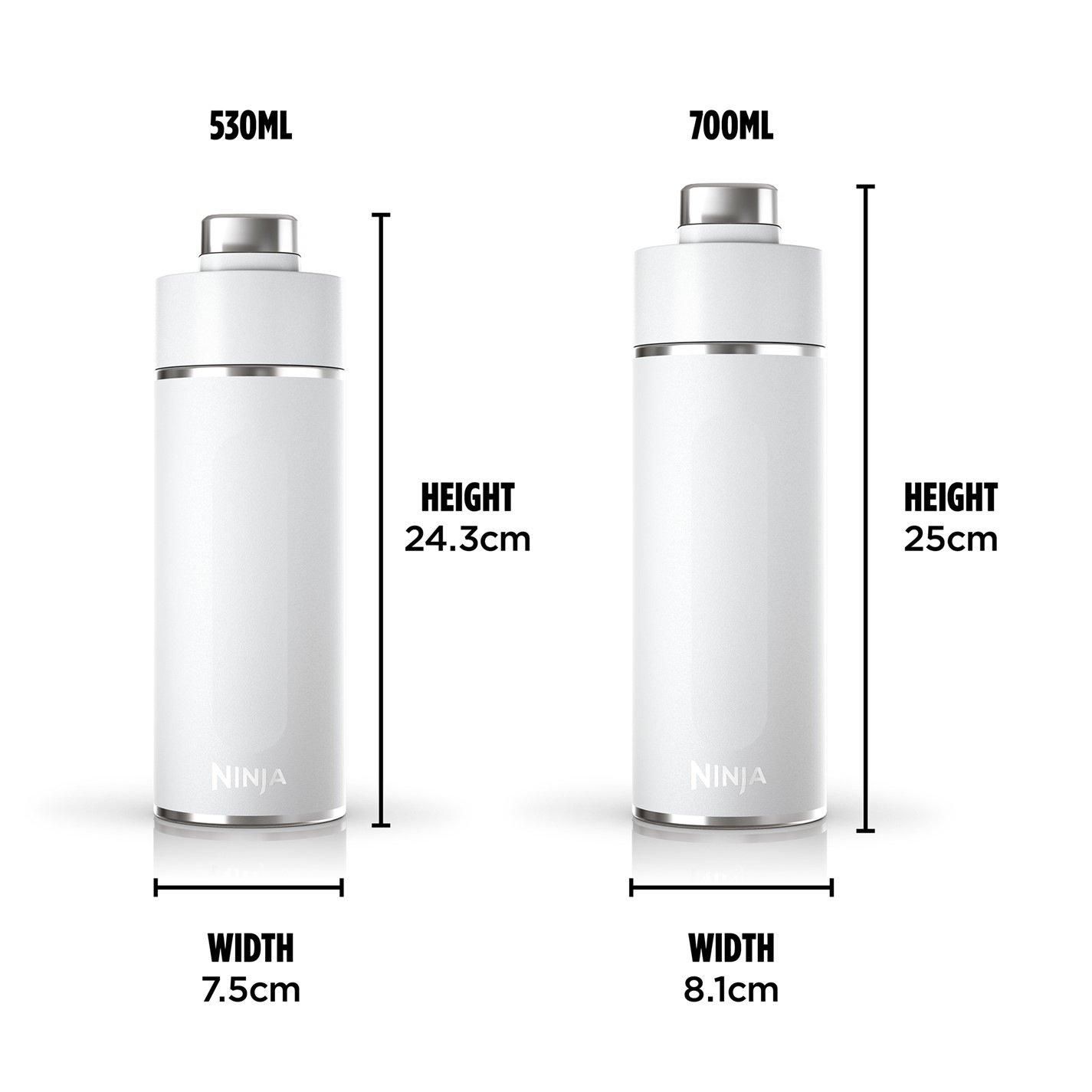 White - Ninja - DW2401EUUKWH Thirsti 700ml Travel Bottle White - 2