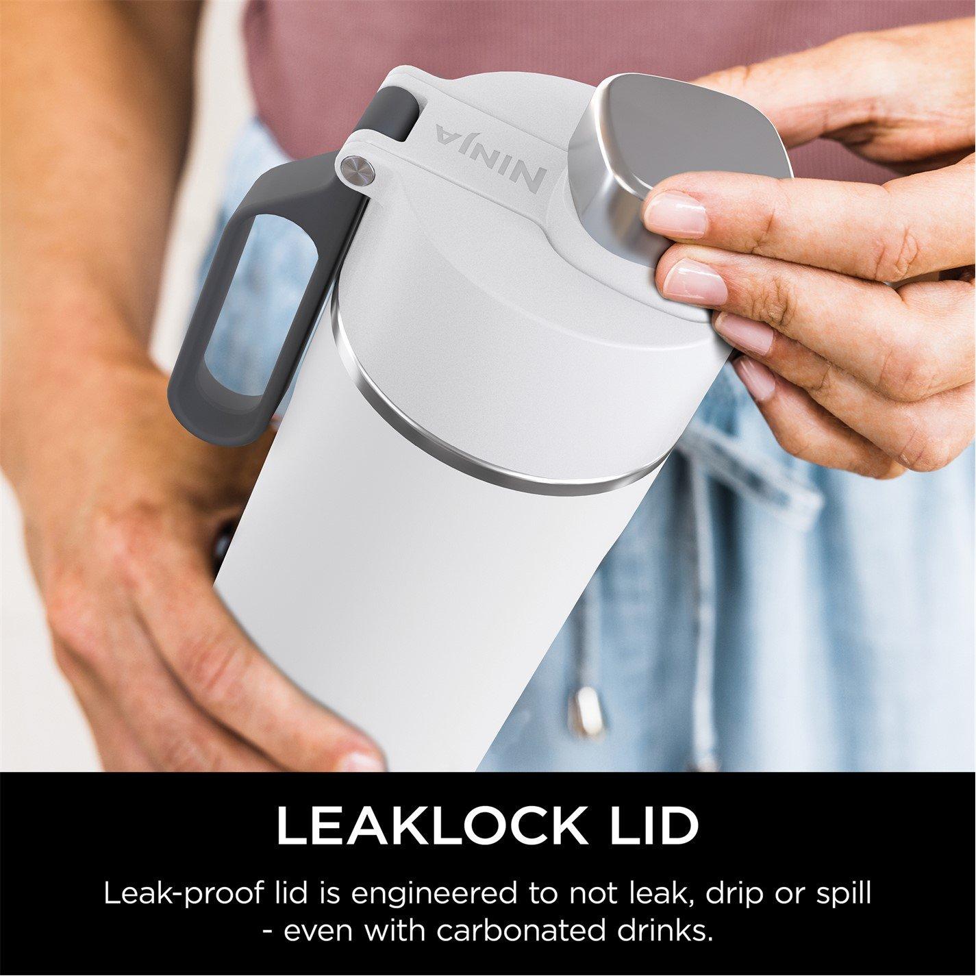 White - Ninja - DW2401EUUKWH Thirsti 700ml Travel Bottle White - 6