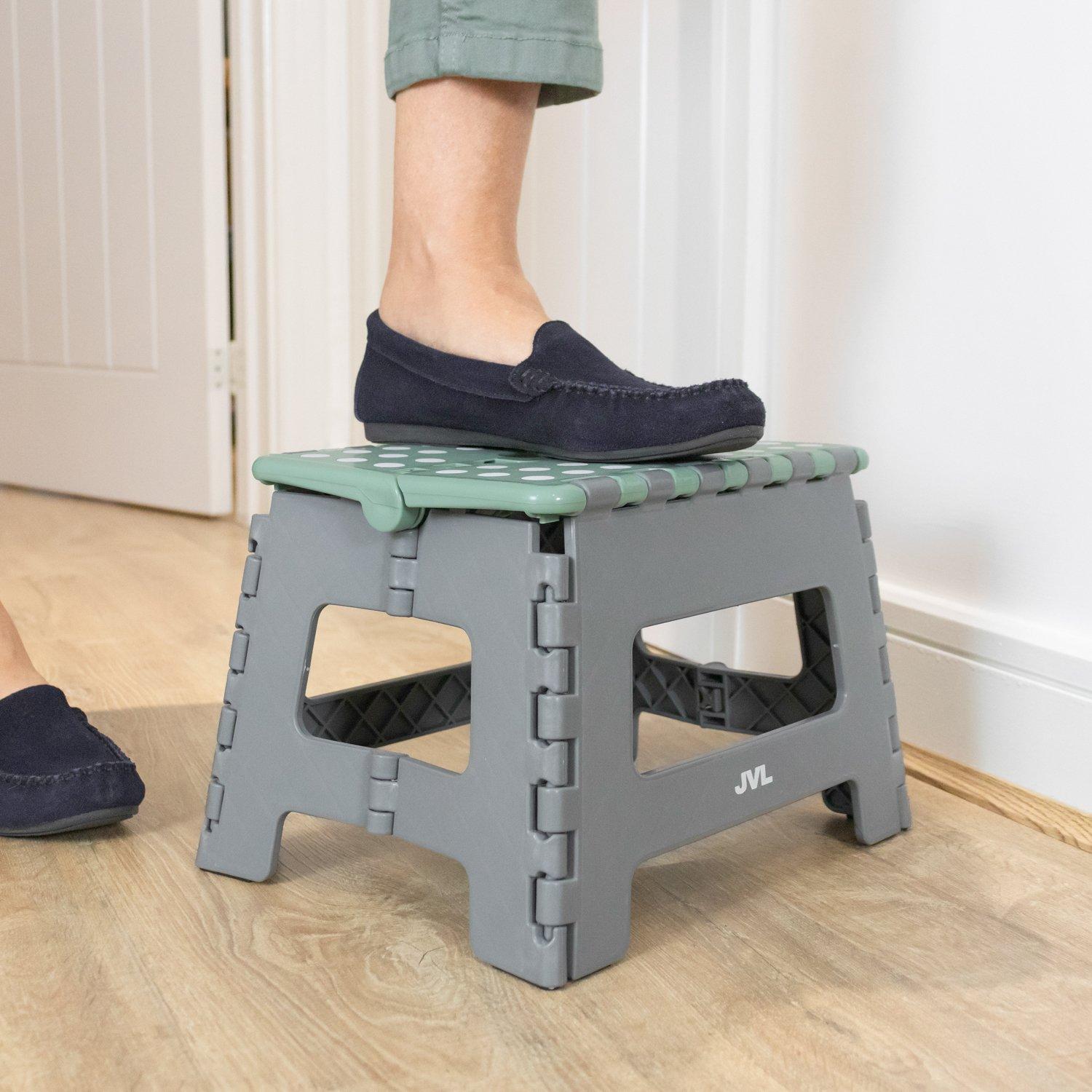 Grey - JVL - JVL Small Step Stool - Grey - 7
