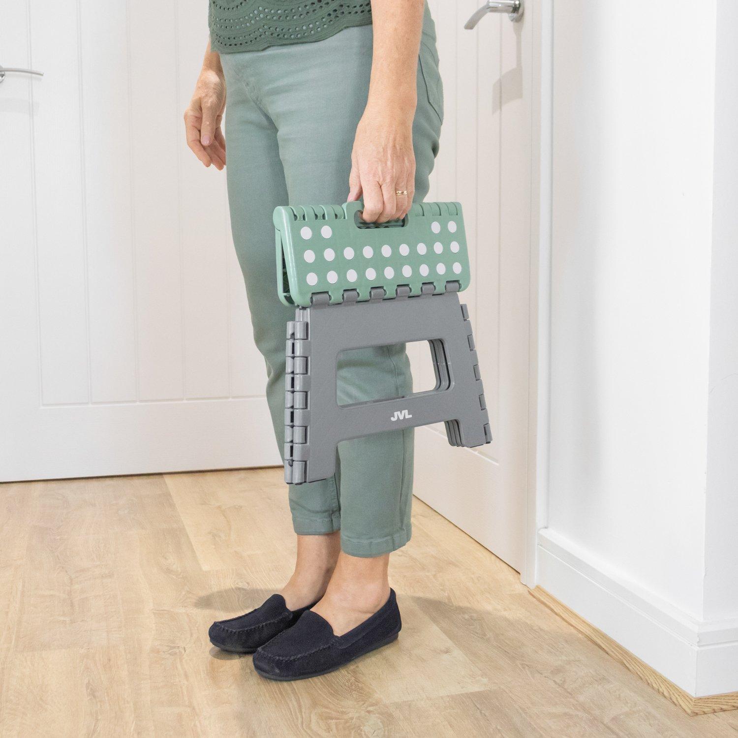 Grey - JVL - JVL Small Step Stool - Grey - 8