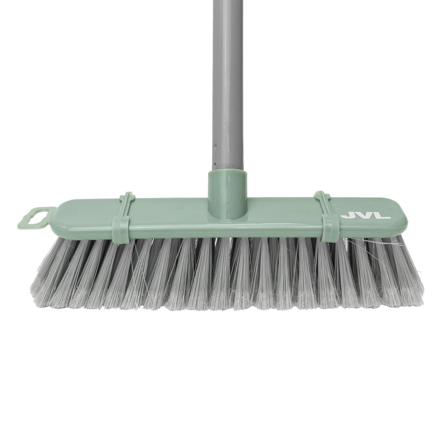 Grey - JVL - JVL Angled Sweeping Brush with Soft Bristles Grey - 3