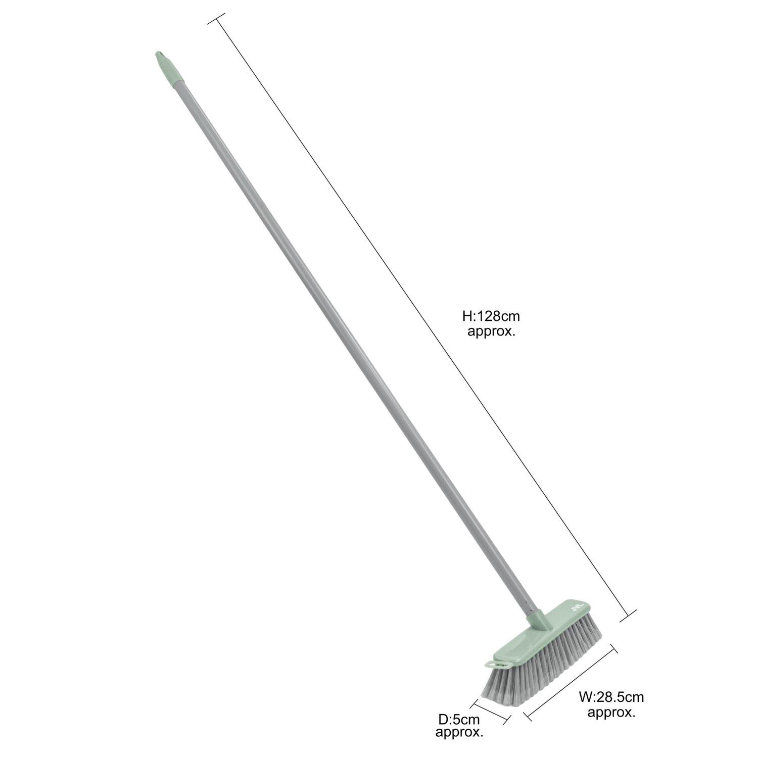 Grey - JVL - JVL Angled Sweeping Brush with Soft Bristles Grey - 8