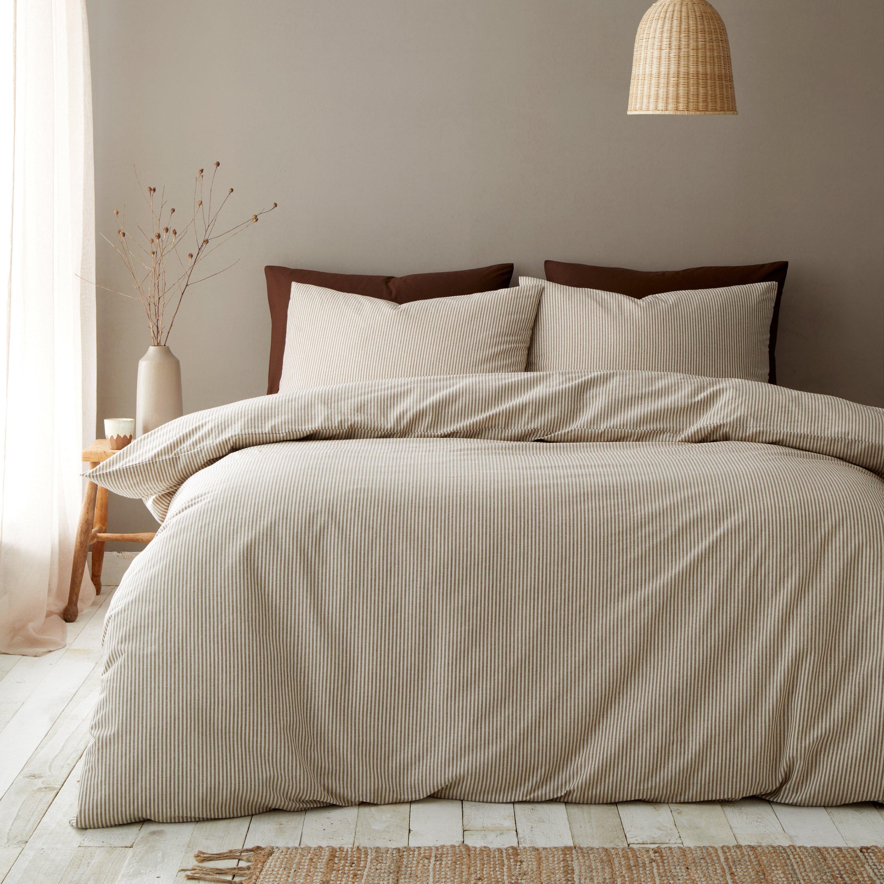 Mole - Pineapple Elephant - Cotton Rich Narrow Woven Stripe Duvet Cover Set - 1