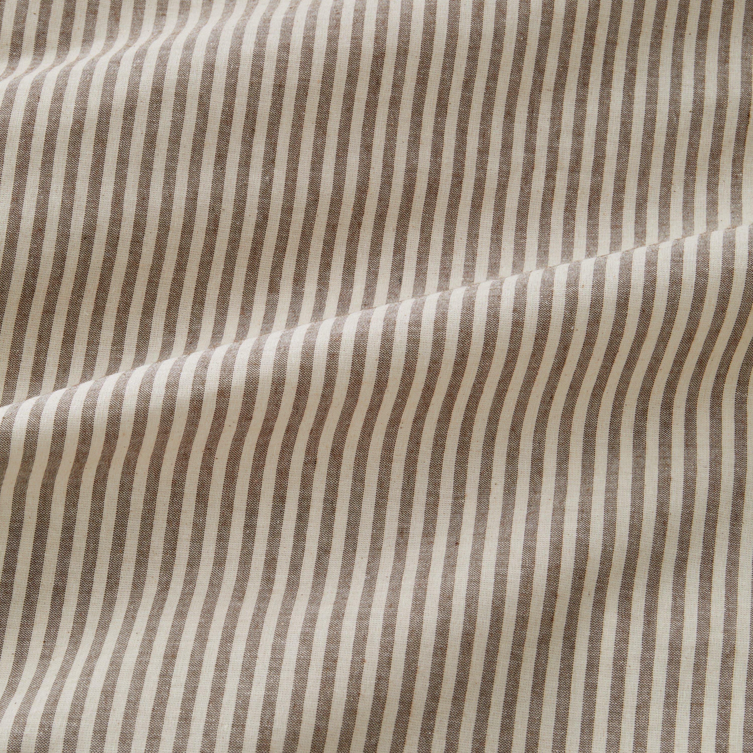 Mole - Pineapple Elephant - Cotton Rich Narrow Woven Stripe Duvet Cover Set - 3