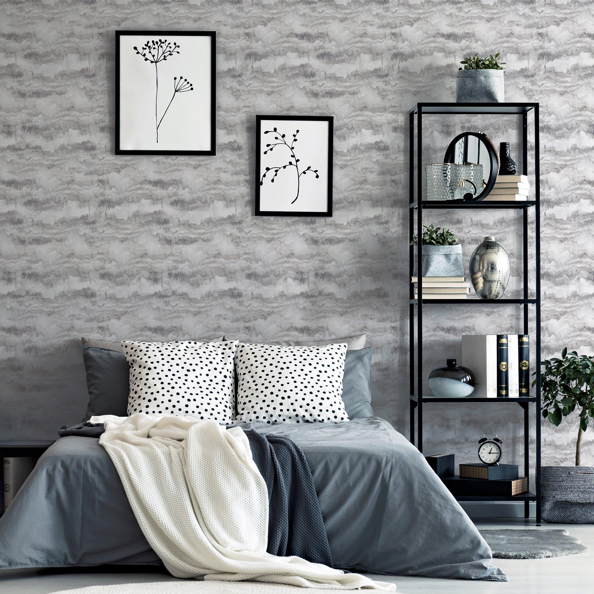 Grey - Arthouse - Painted Canvas Grey sw12 - 4
