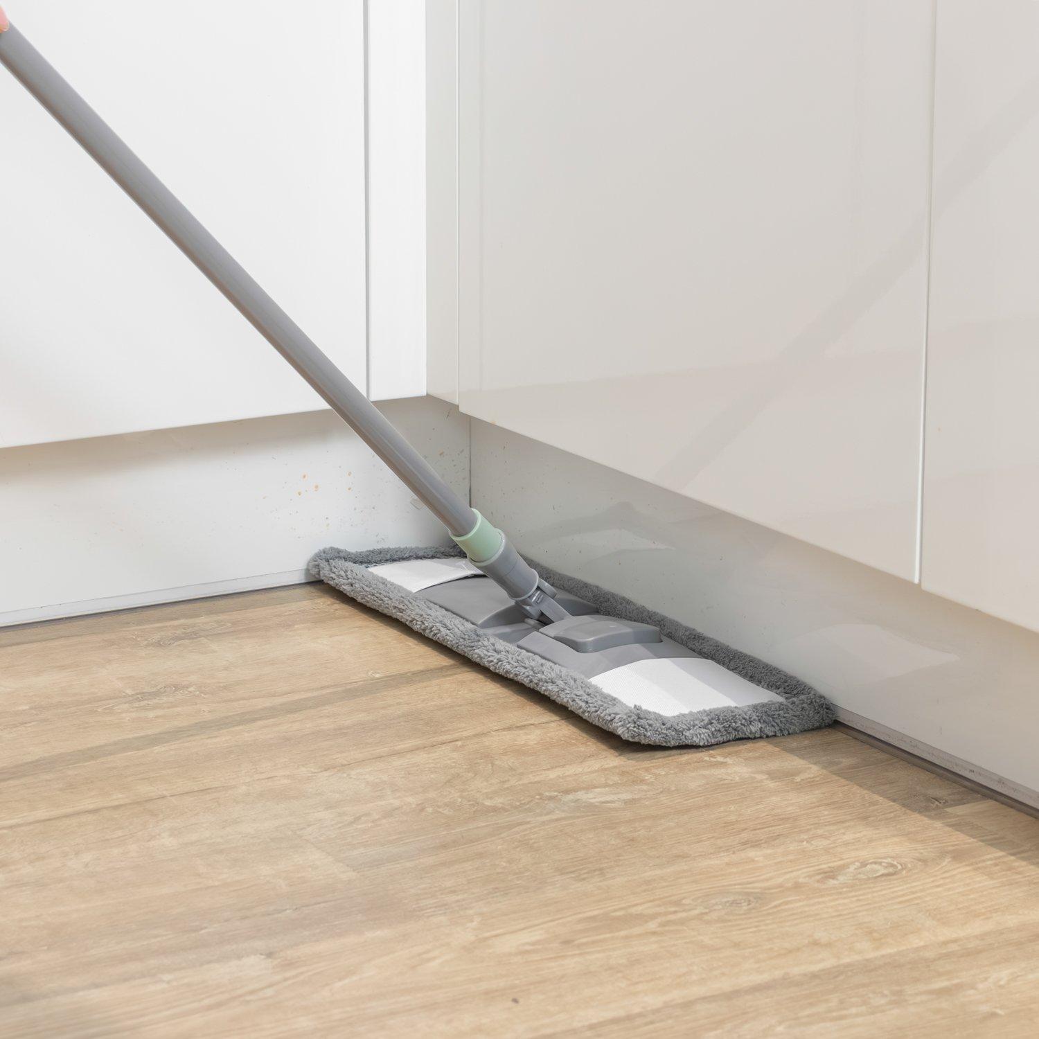 Grey - JVL - JVL Extended Microfibre Mop ¿ Grey - 11