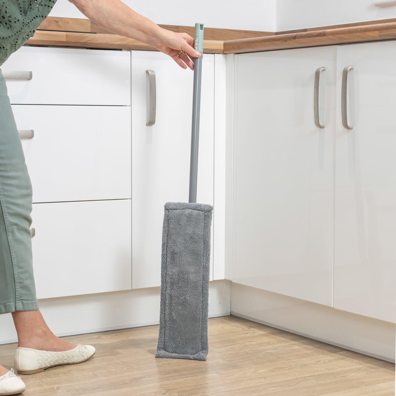 Grey - JVL - JVL Extended Microfibre Mop ¿ Grey - 15