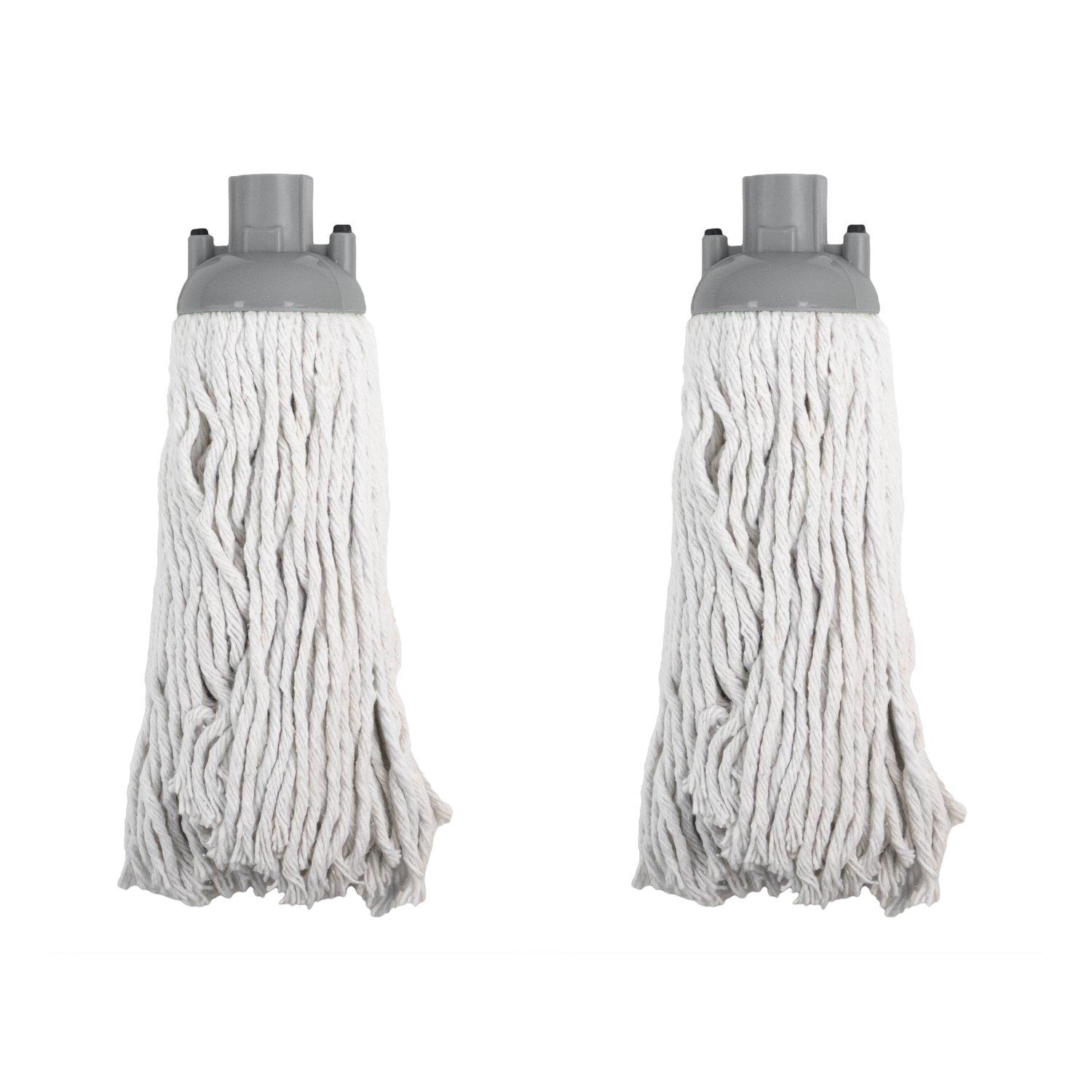 Grey - JVL - JVL String Mop Head Replacement - Grey (Pack of 2) - 1