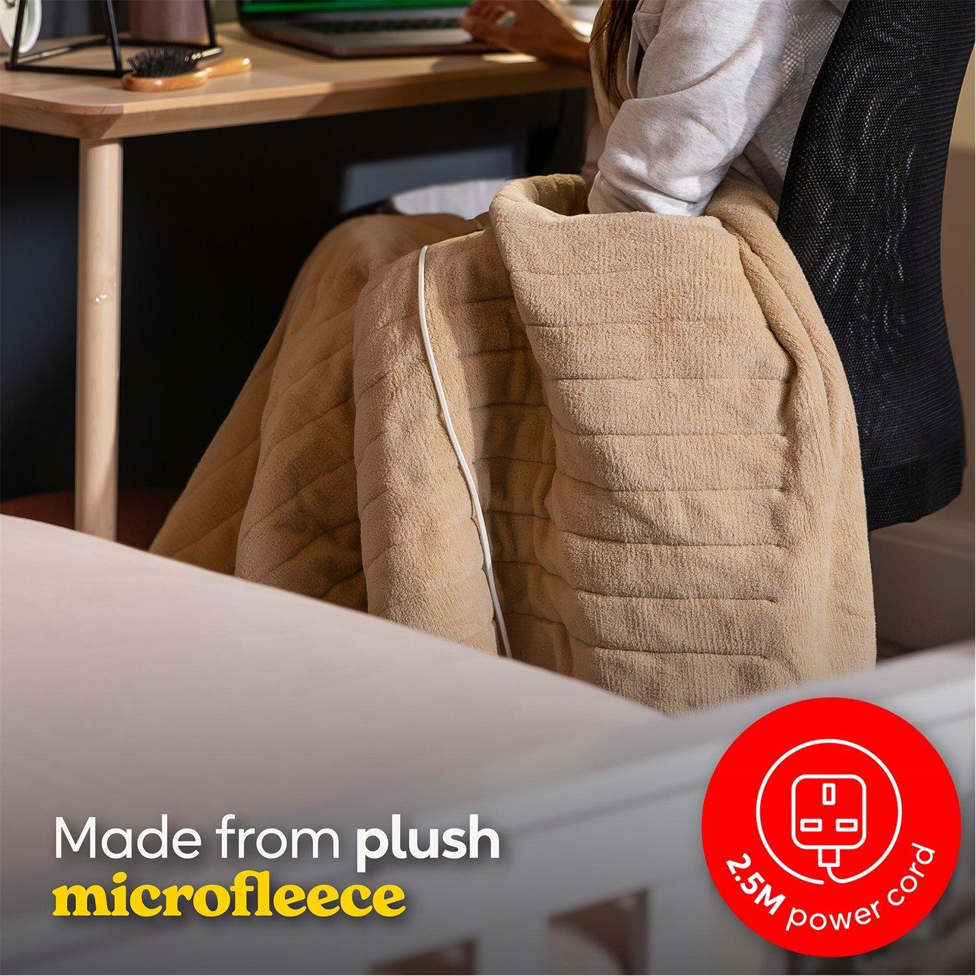 Beige - Russell Hobbs - Russell Hobbs RHHT1004BG Beige Heated Throw - 6