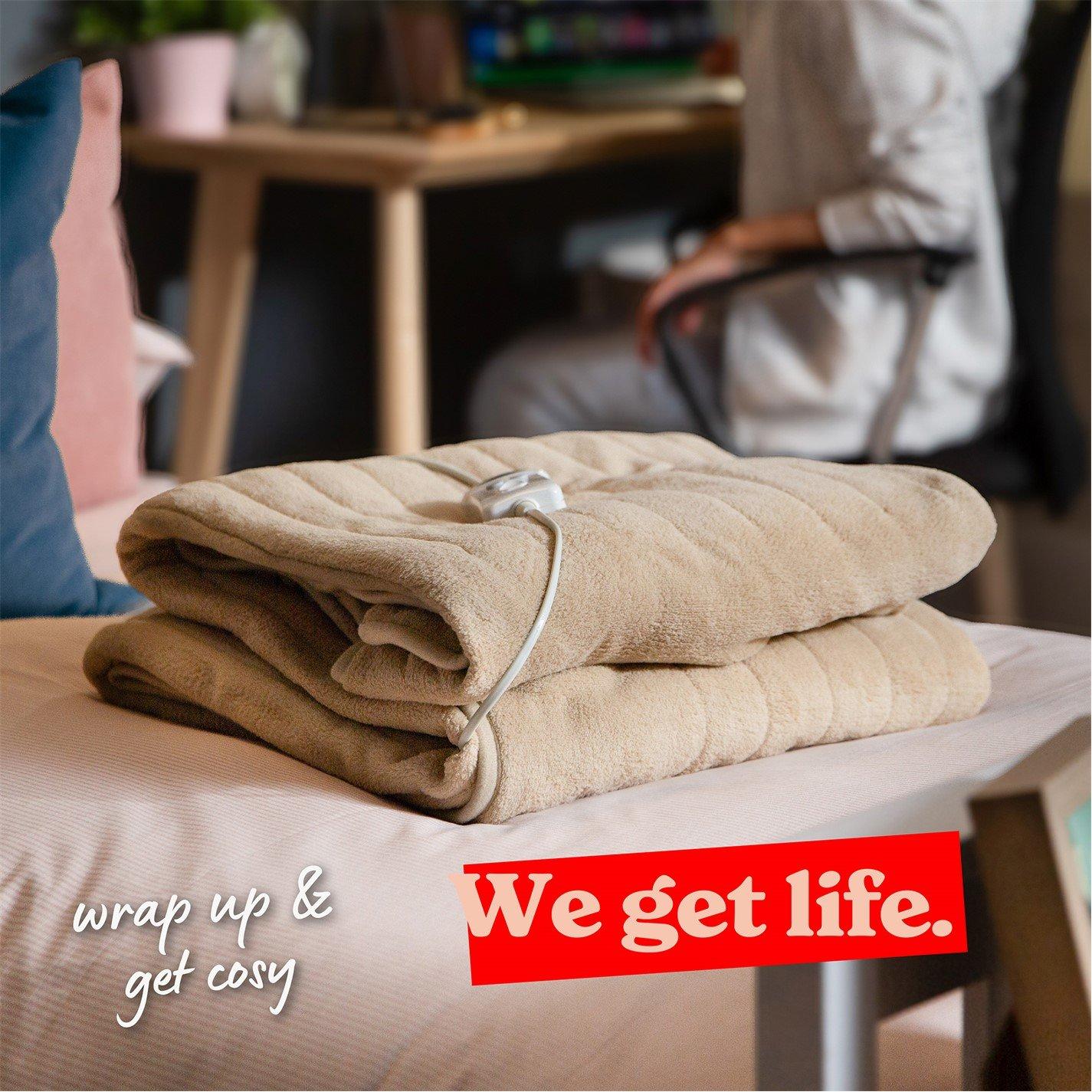 Beige - Russell Hobbs - Russell Hobbs RHHT1004BG Beige Heated Throw - 8