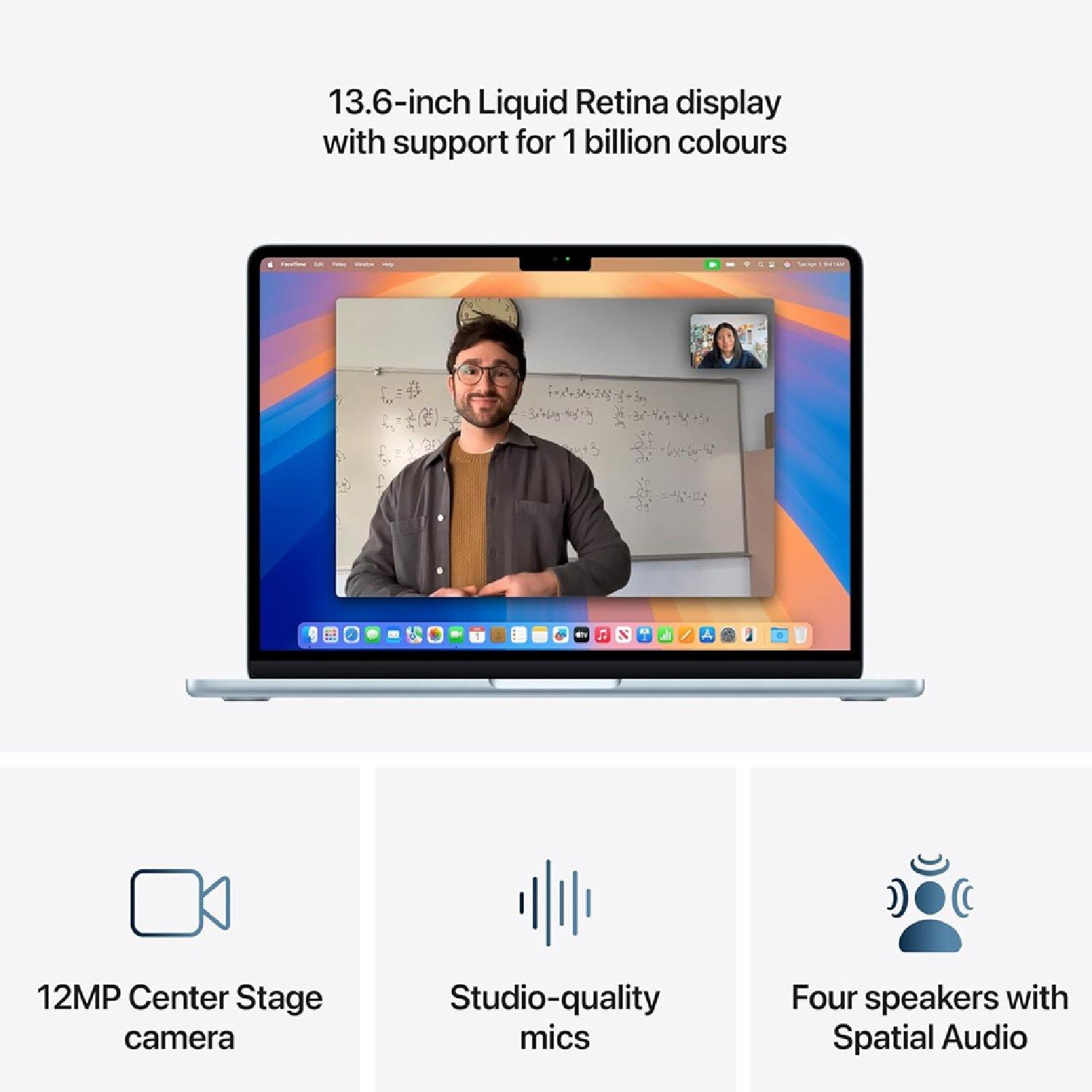 Sky Blue - Apple - Macbook Air 13 M4 10/10 Core 16GB 512GB (2025) - 3