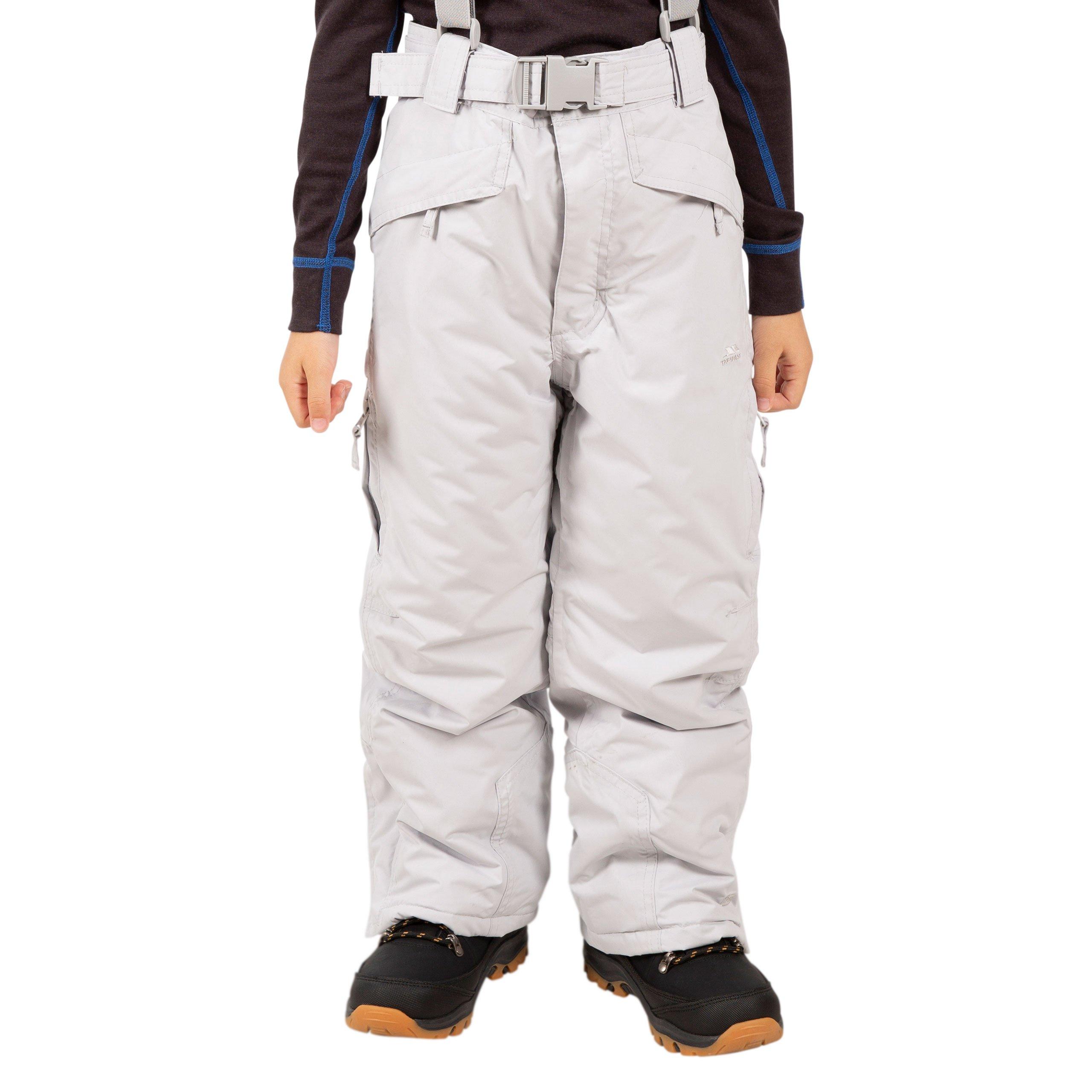 Pale Grey - Trespass - Unisex Kids' Marvellous Weather Resistant Ski Trousers - 3