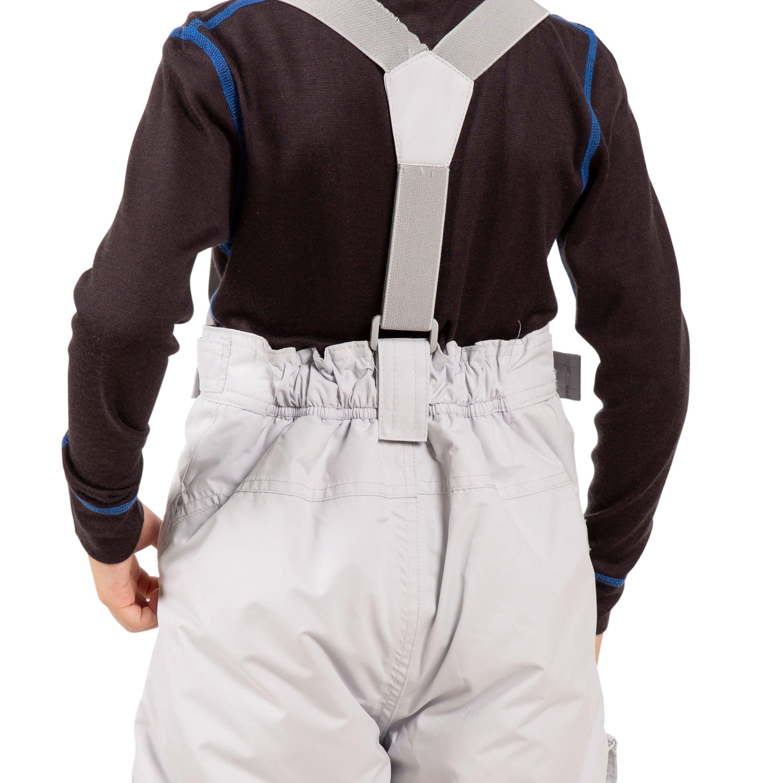 Pale Grey - Trespass - Unisex Kids' Marvellous Weather Resistant Ski Trousers - 7