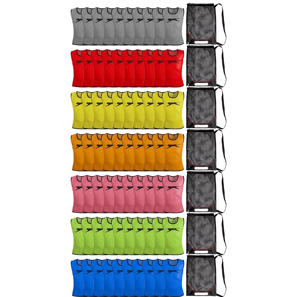 Grey - Slazenger - Bibs & Storage Bag Pack - 1