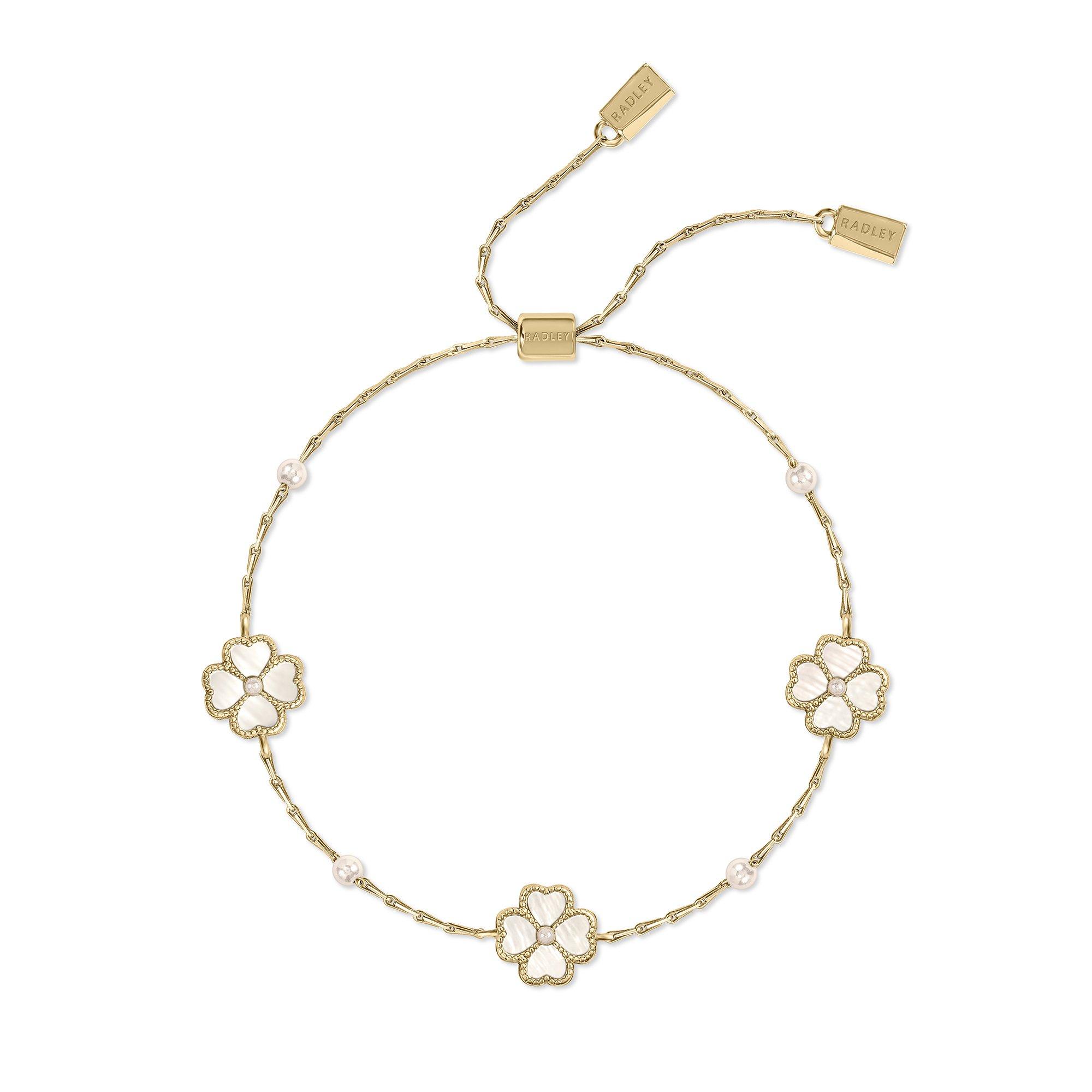 Gold - Radley - Radley 18ct Gold Plated Flower Bracelet - 1