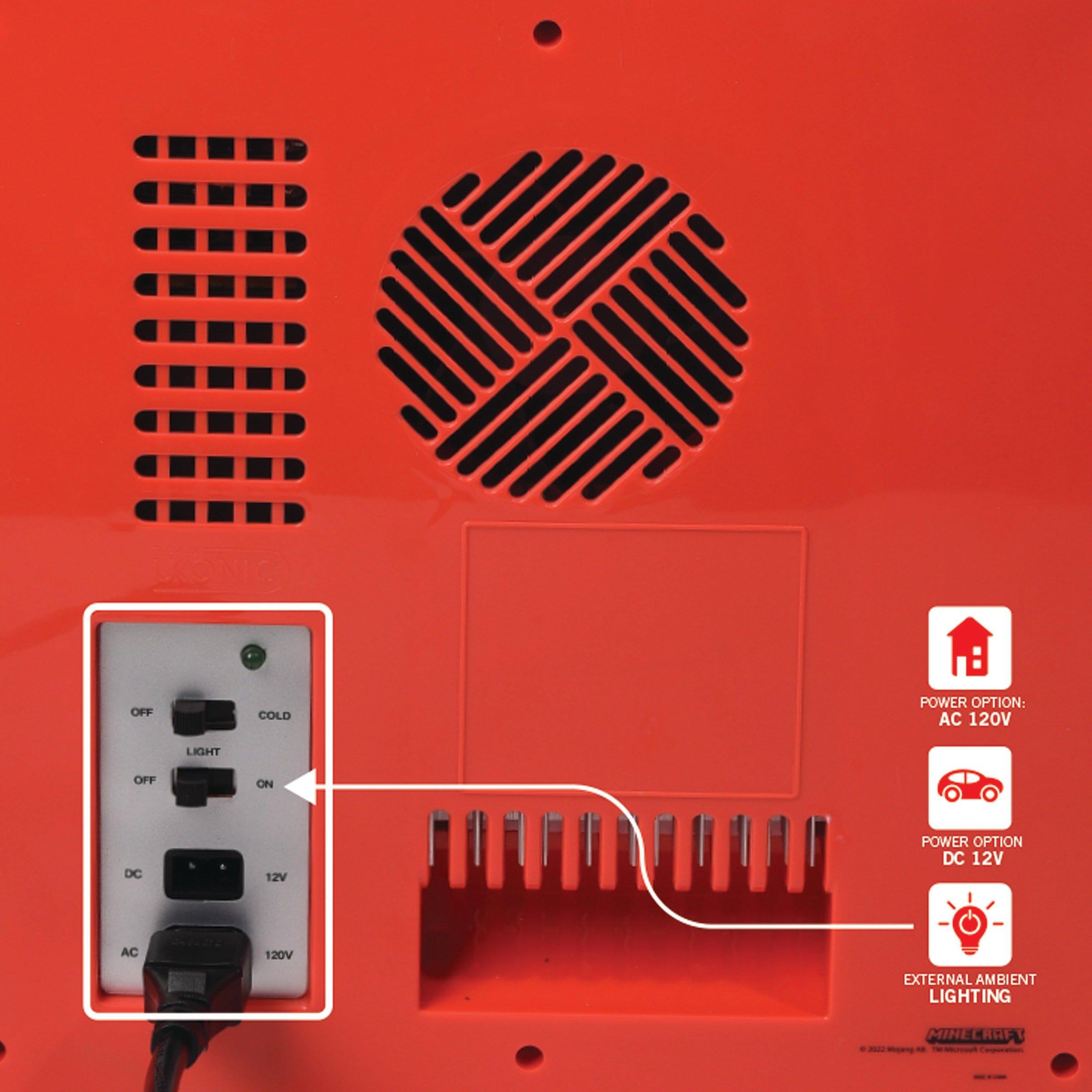 Red - Minecraft - TNT 6.7L Cooler/Mini Fridge - 3
