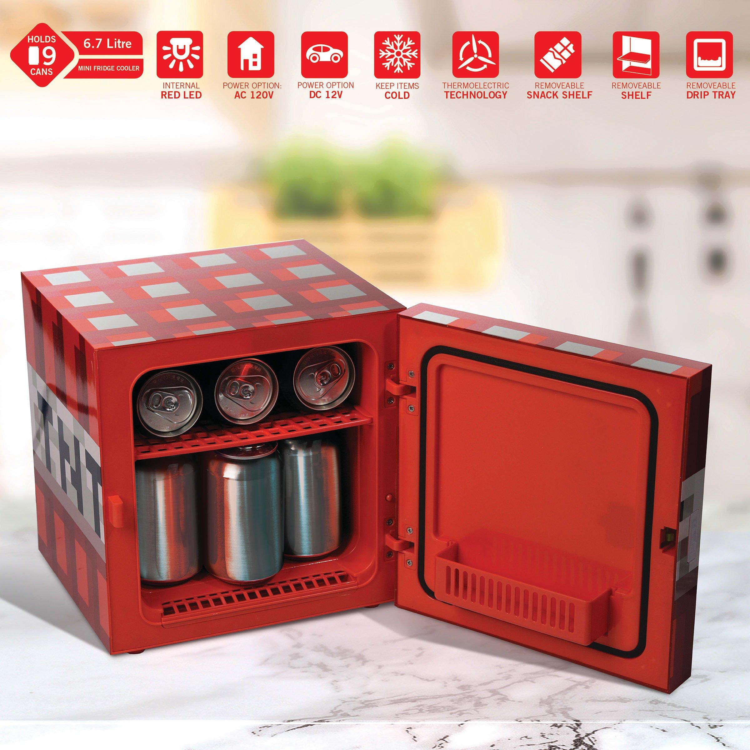 Red - Minecraft - TNT 6.7L Cooler/Mini Fridge - 5