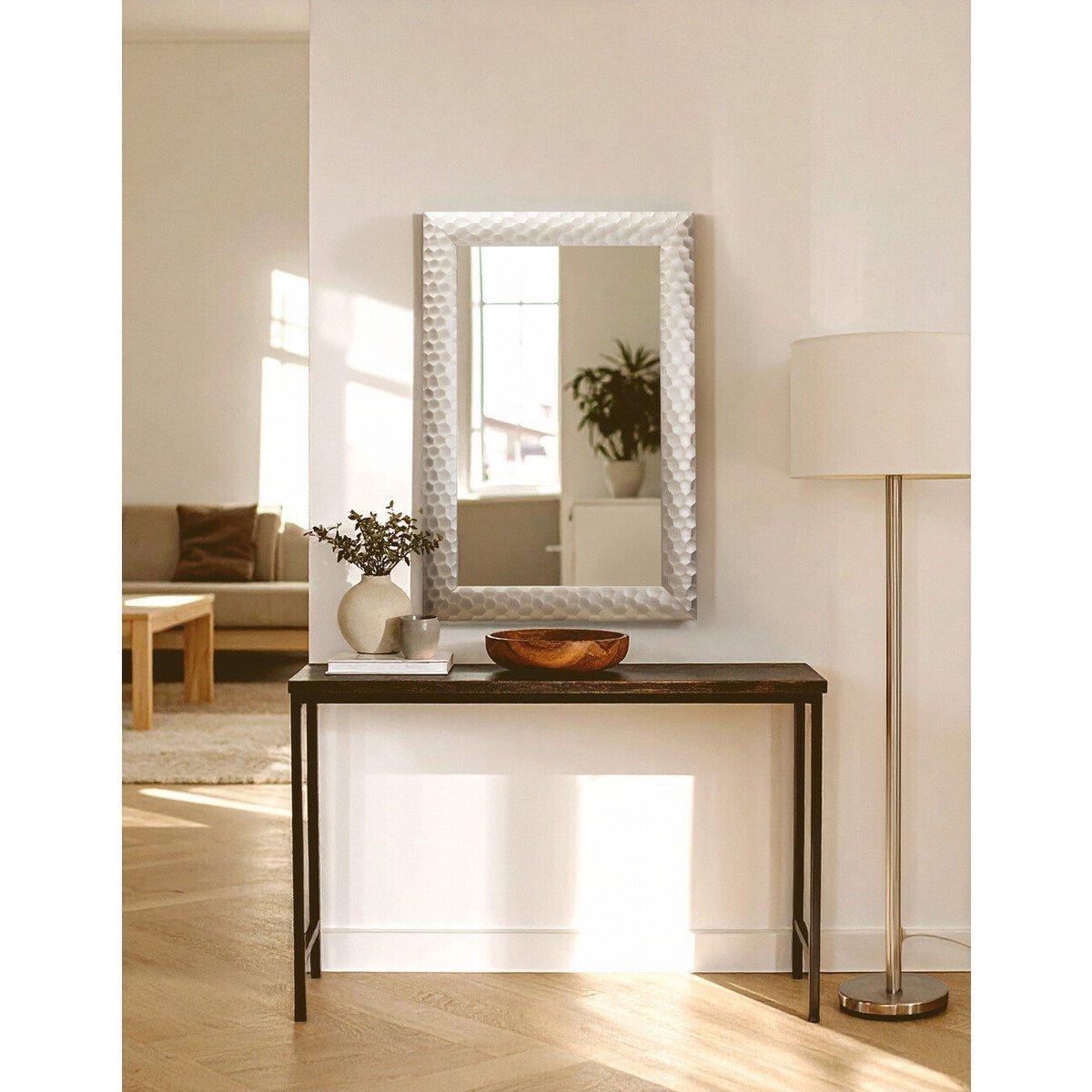 Silver - Premier Housewares - Ludlow Wall Mirror With Silver Frame - 2