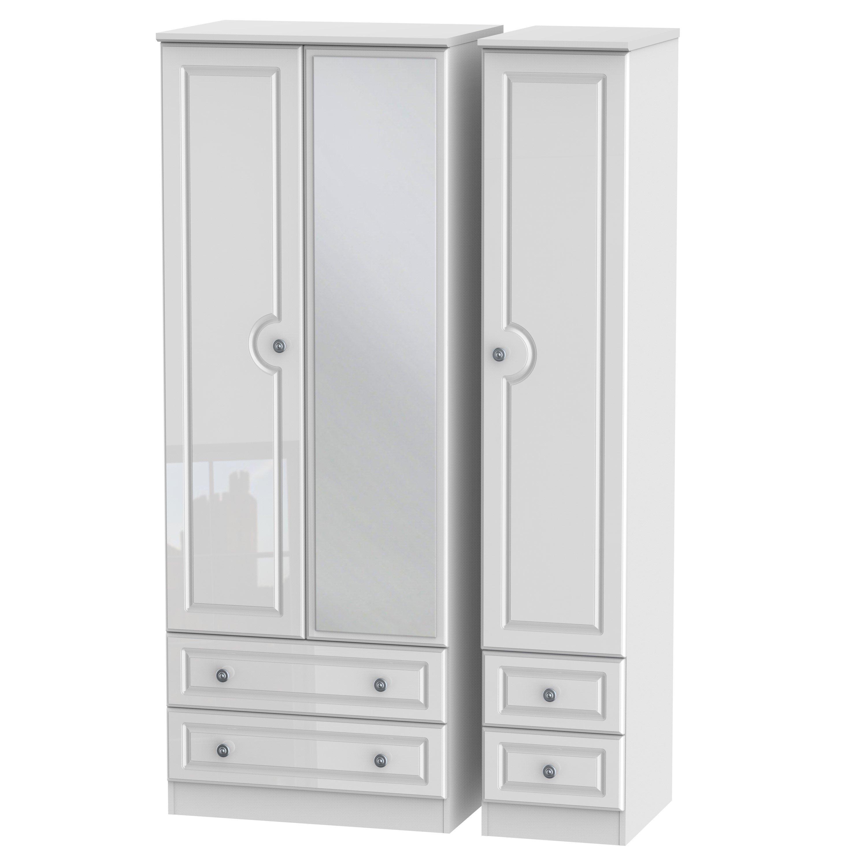 Welcome Furniture Pembroke Tall Triple 2 Drawer Mirror + Drawer Ward