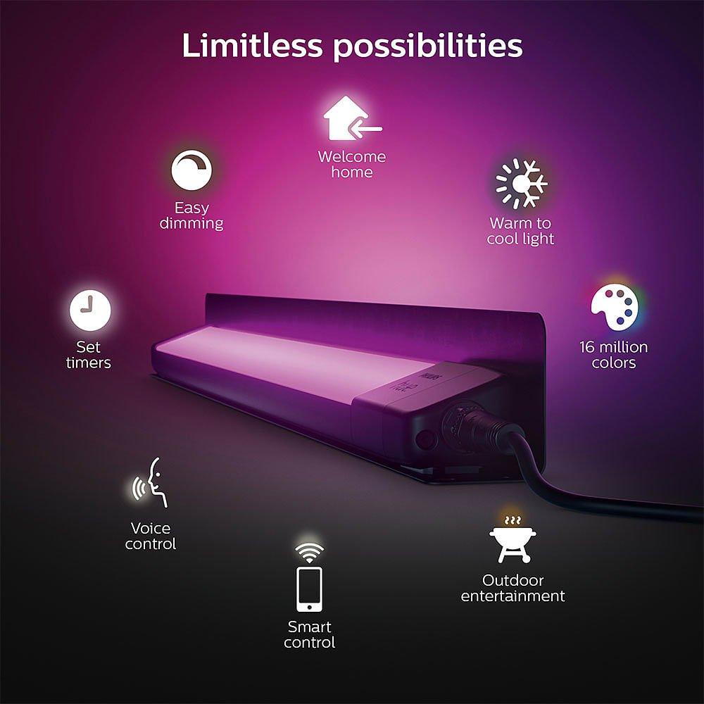 Multi - Philips Hue - Philips Hue Amarant Smart Linear Outdoor Light - 3