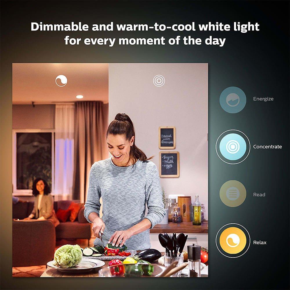 Wit - Philips Hue - Philips Hue White Ambiance 8W B22 2P - 4