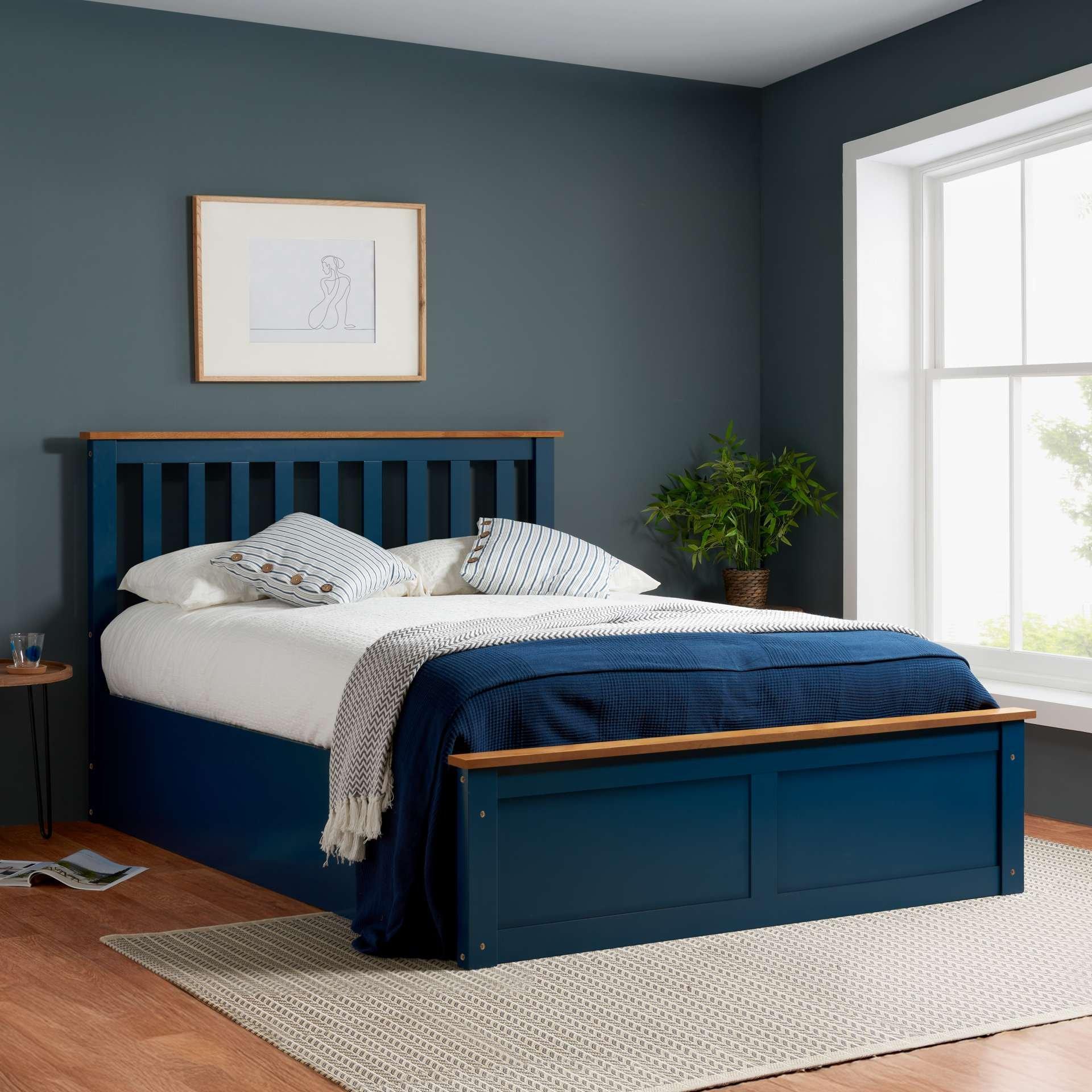 Blue - Birlea - Phoenix Ottoman Bed - 1