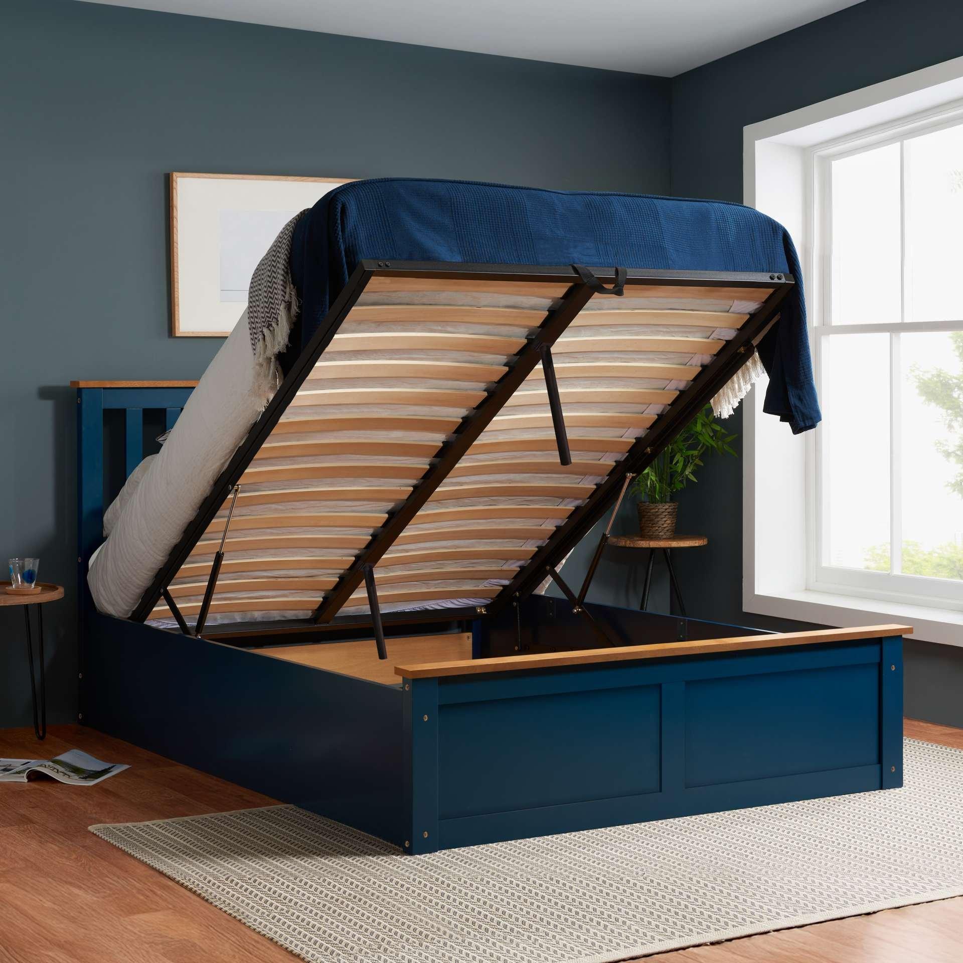 Blue - Birlea - Phoenix Ottoman Bed - 2