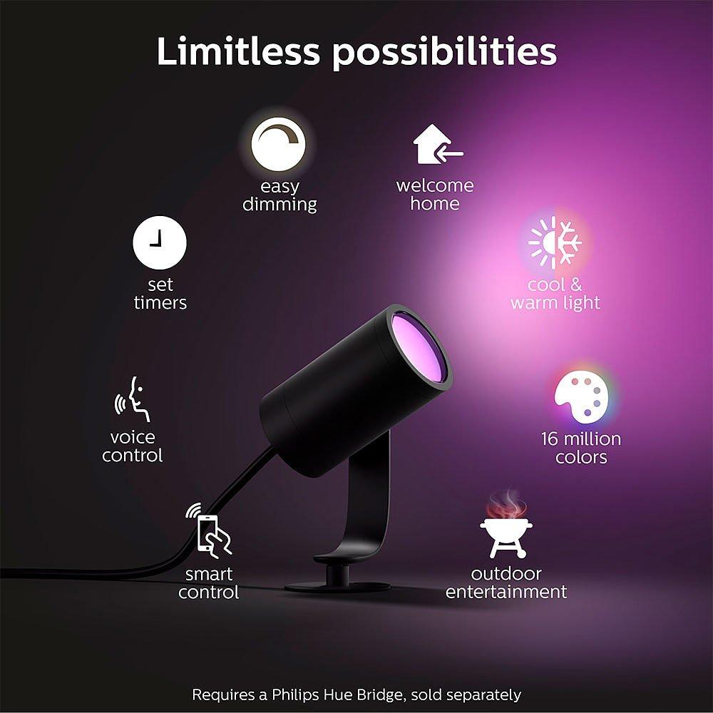 Multi - Philips Hue - Philips Hue Lily Outdoor Smart Spotlight - 3