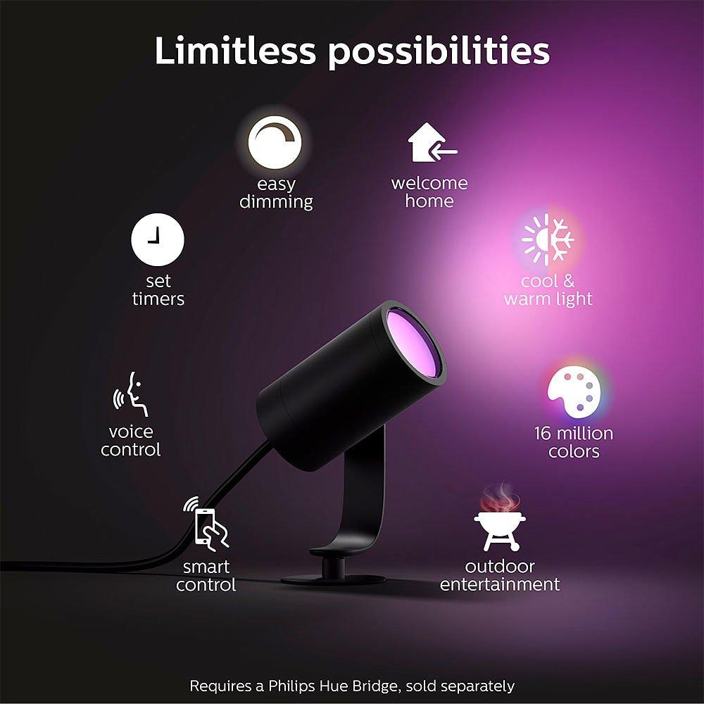 Multi - Philips Hue - Philips Hue Lily Outdoor Smart Spotlight 3P - 3