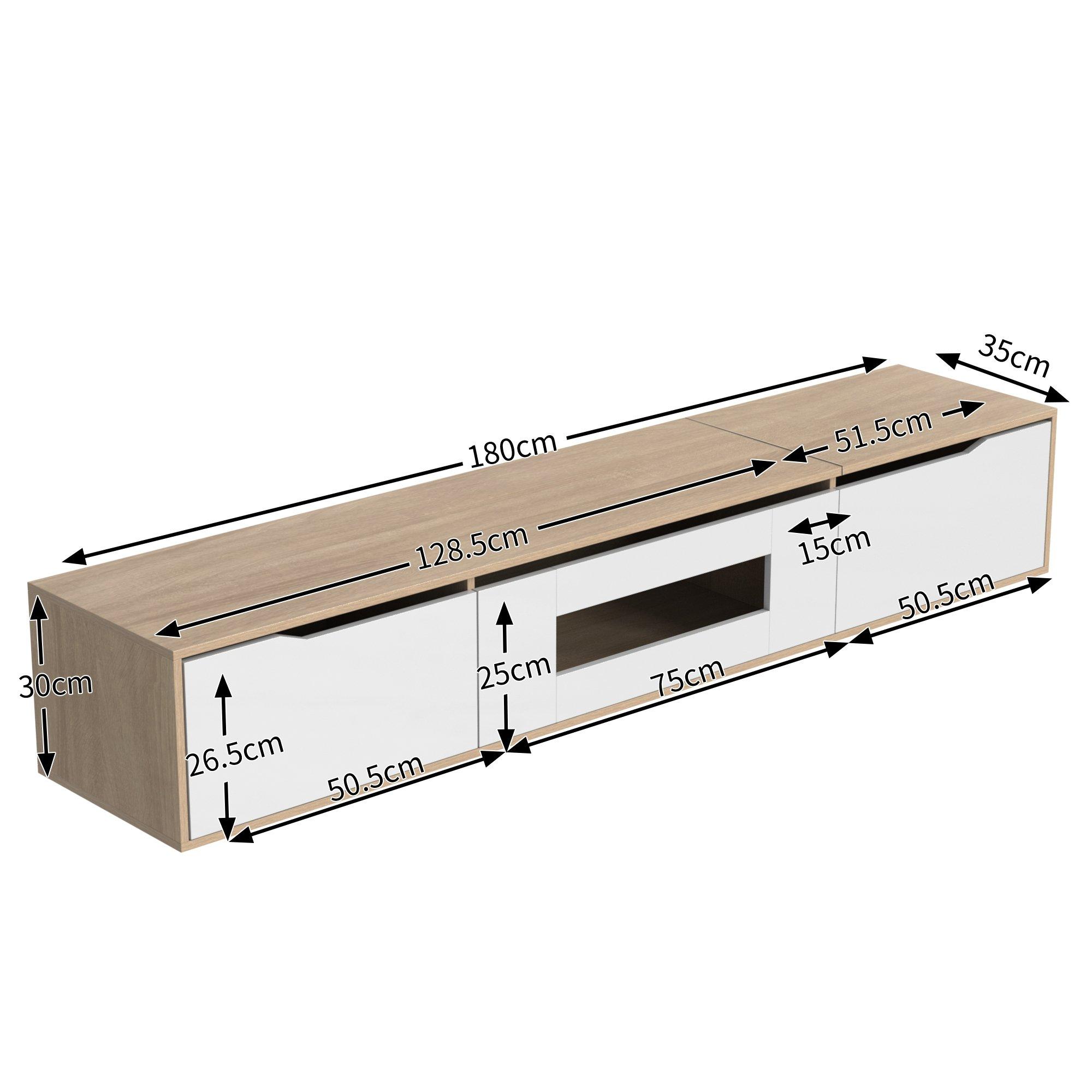 White - Urban Meuble - Modern TV Stand White Design with Ample Storage - 4