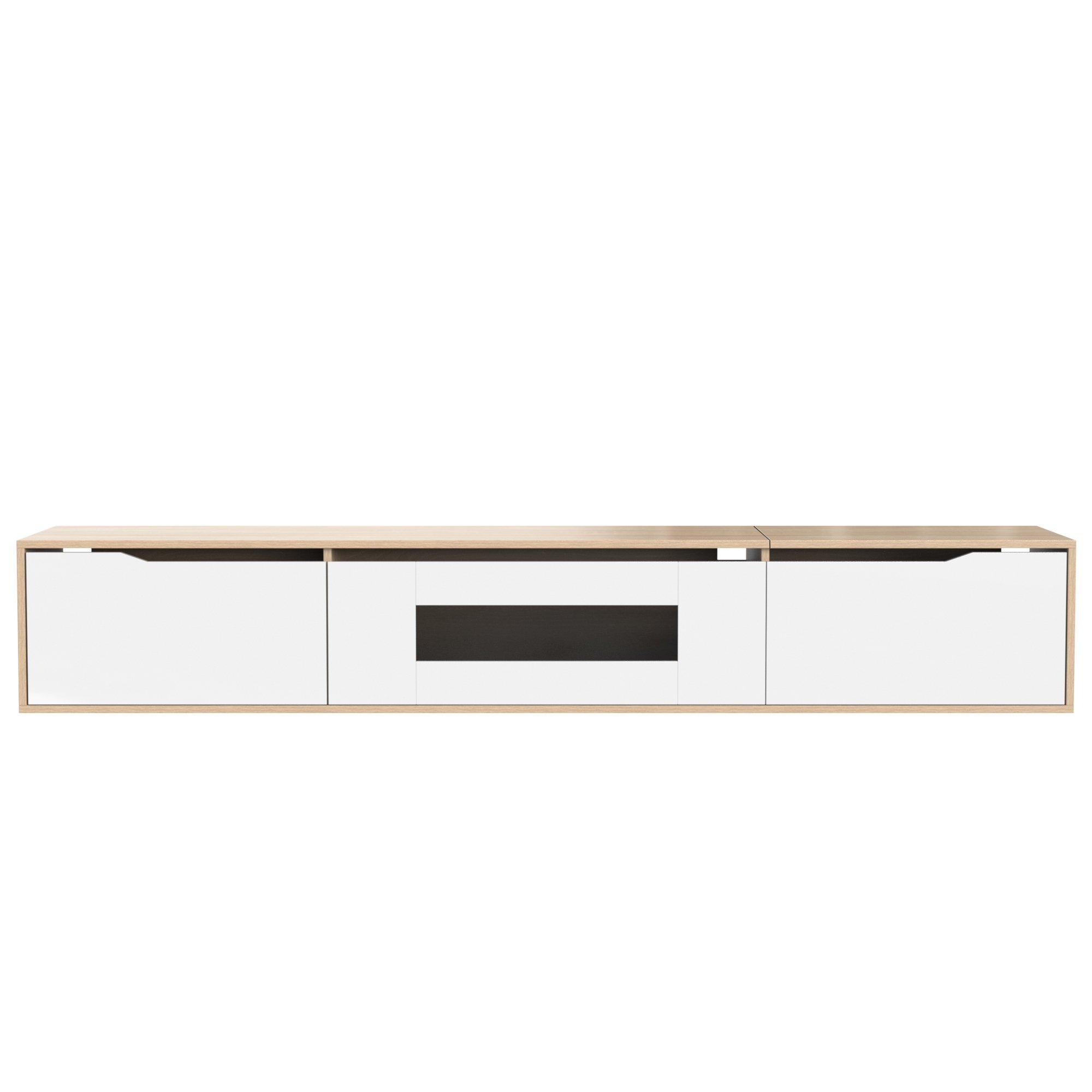 White - Urban Meuble - Modern TV Stand White Design with Ample Storage - 5