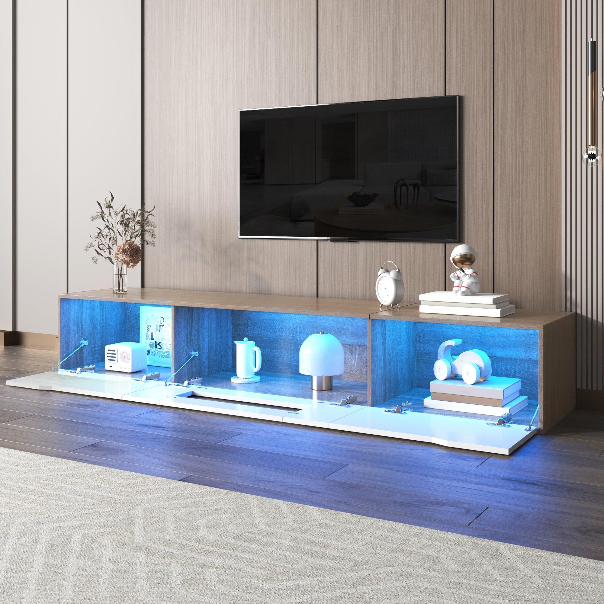 White - Urban Meuble - Modern TV Stand White Design with Ample Storage - 7