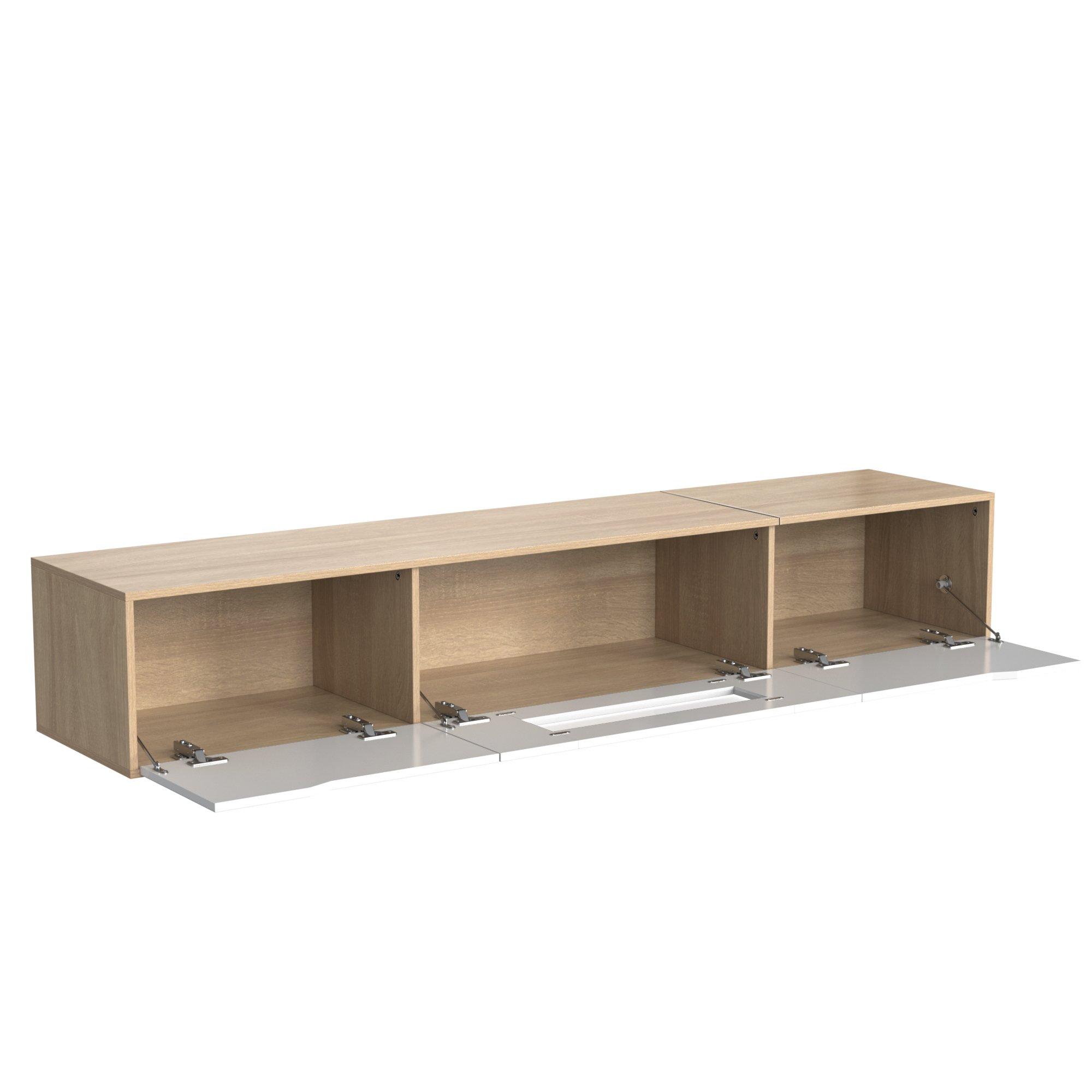 White - Urban Meuble - Modern TV Stand White Design with Ample Storage - 9
