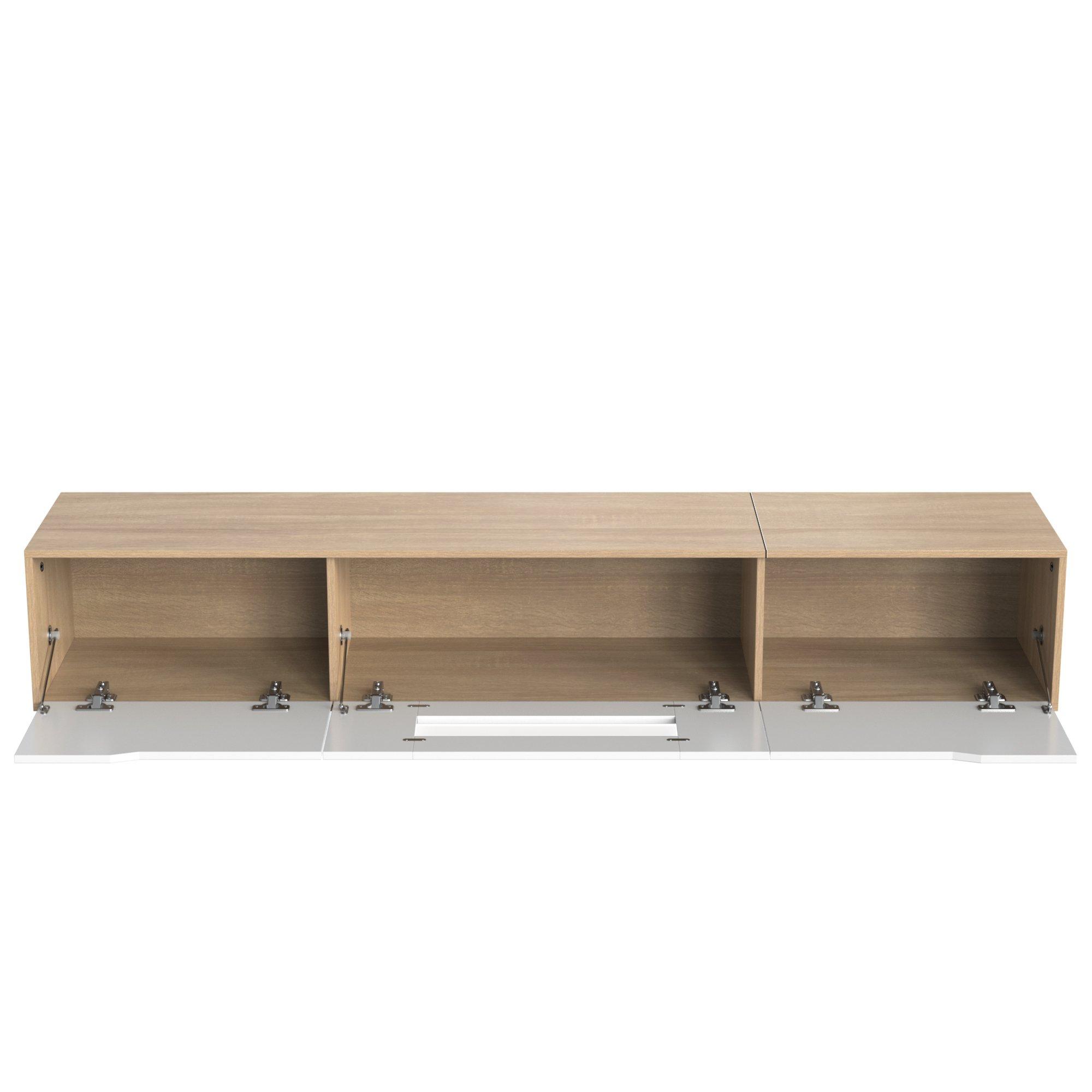 White - Urban Meuble - Modern TV Stand White Design with Ample Storage - 10