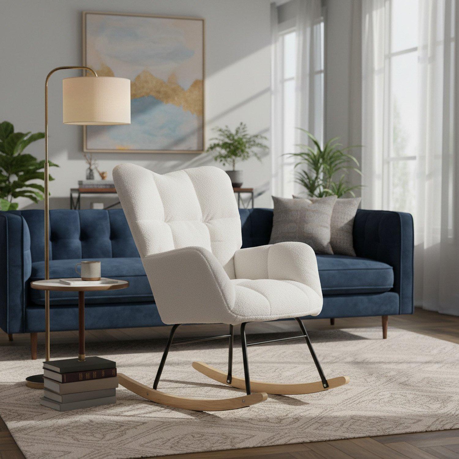 White - Urban Meuble - Modern Armchair With Plush Upholstery - 1