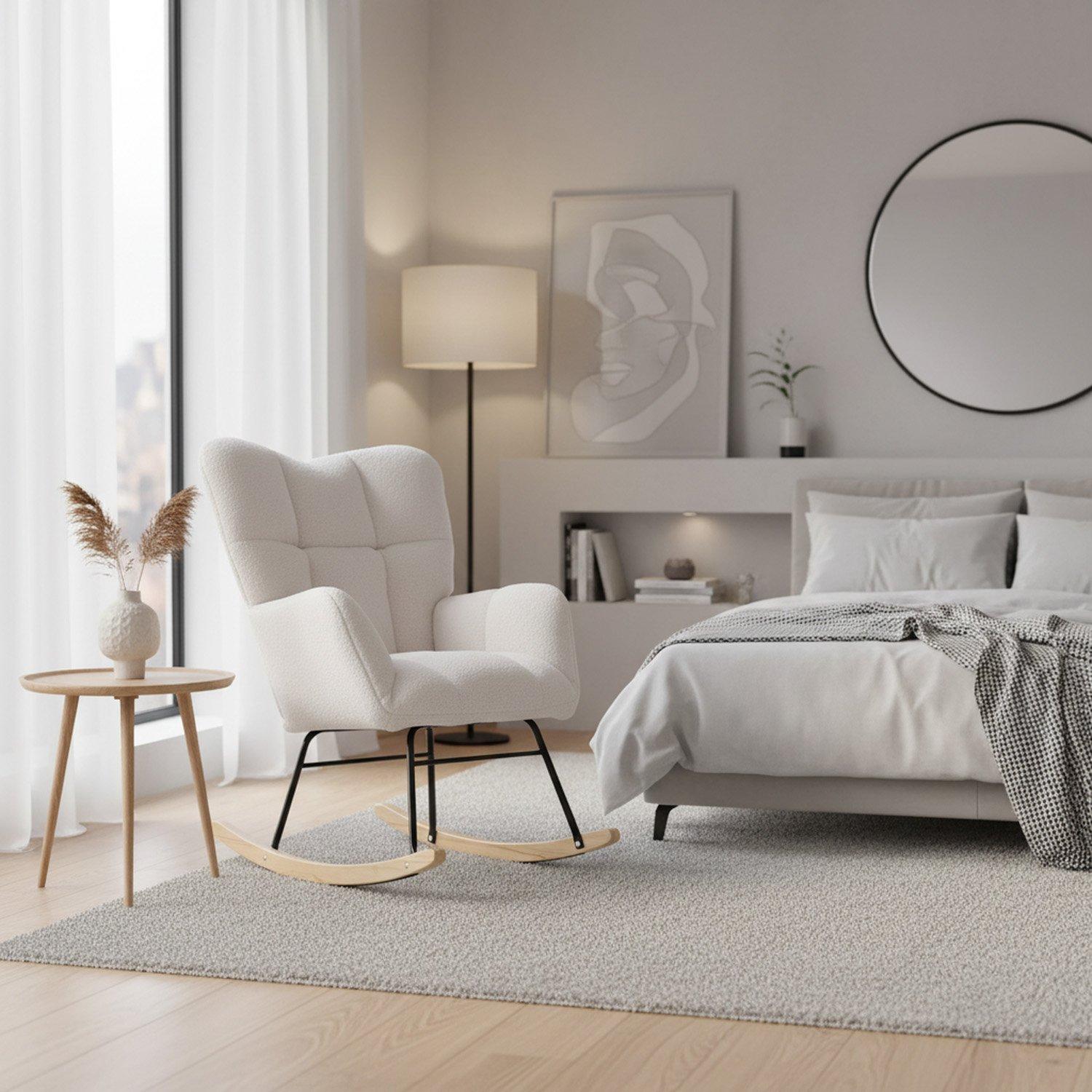 White - Urban Meuble - Modern Armchair With Plush Upholstery - 3