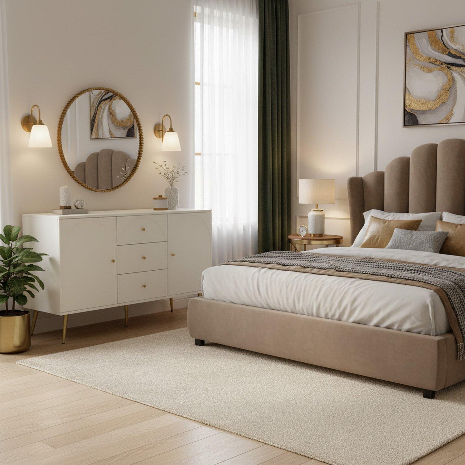 White - Urban Meuble - Modern White Sideboard with Ample Storage - 3