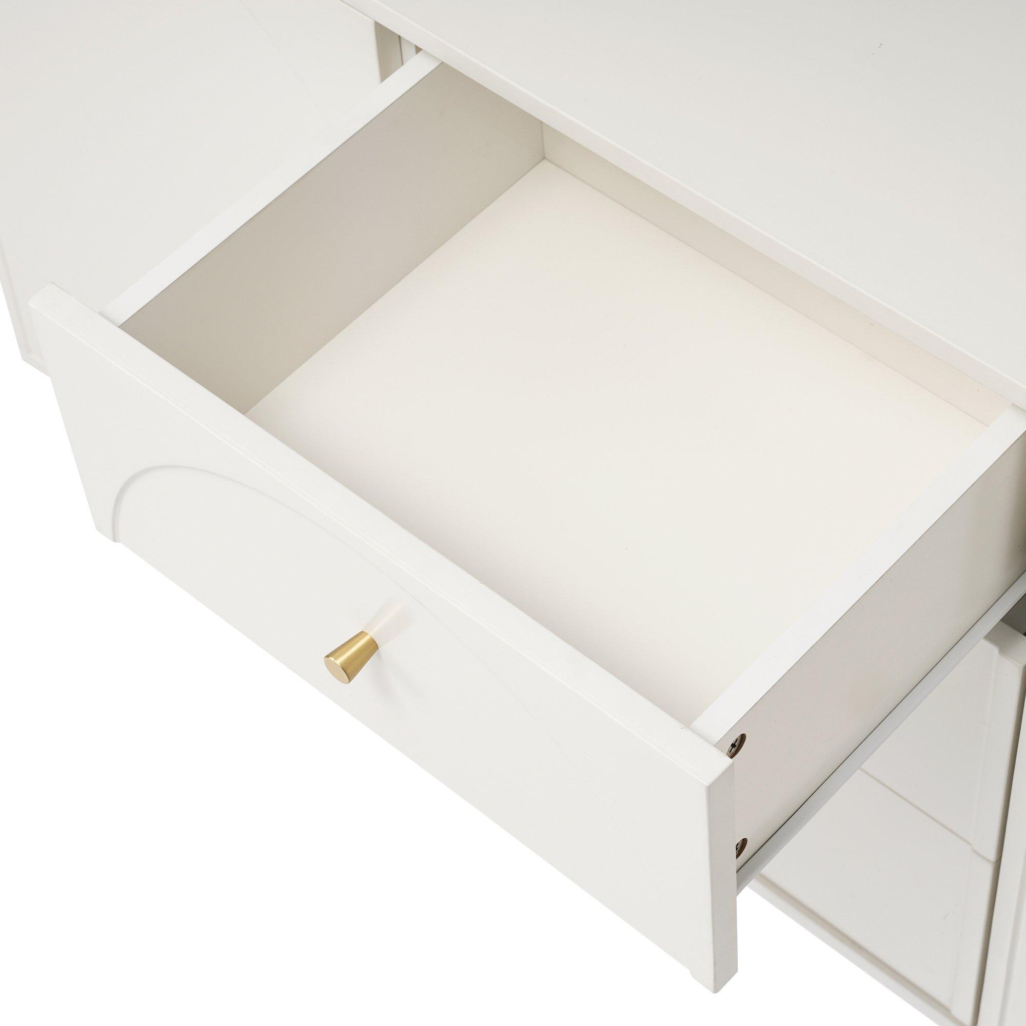 White - Urban Meuble - Modern White Sideboard with Ample Storage - 10