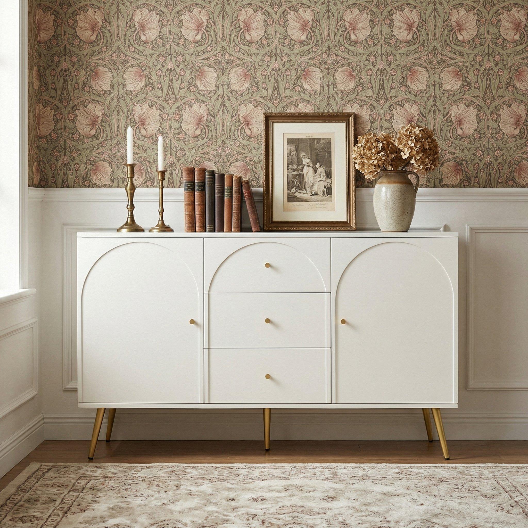 White - Urban Meuble - Modern White Console Table - 2