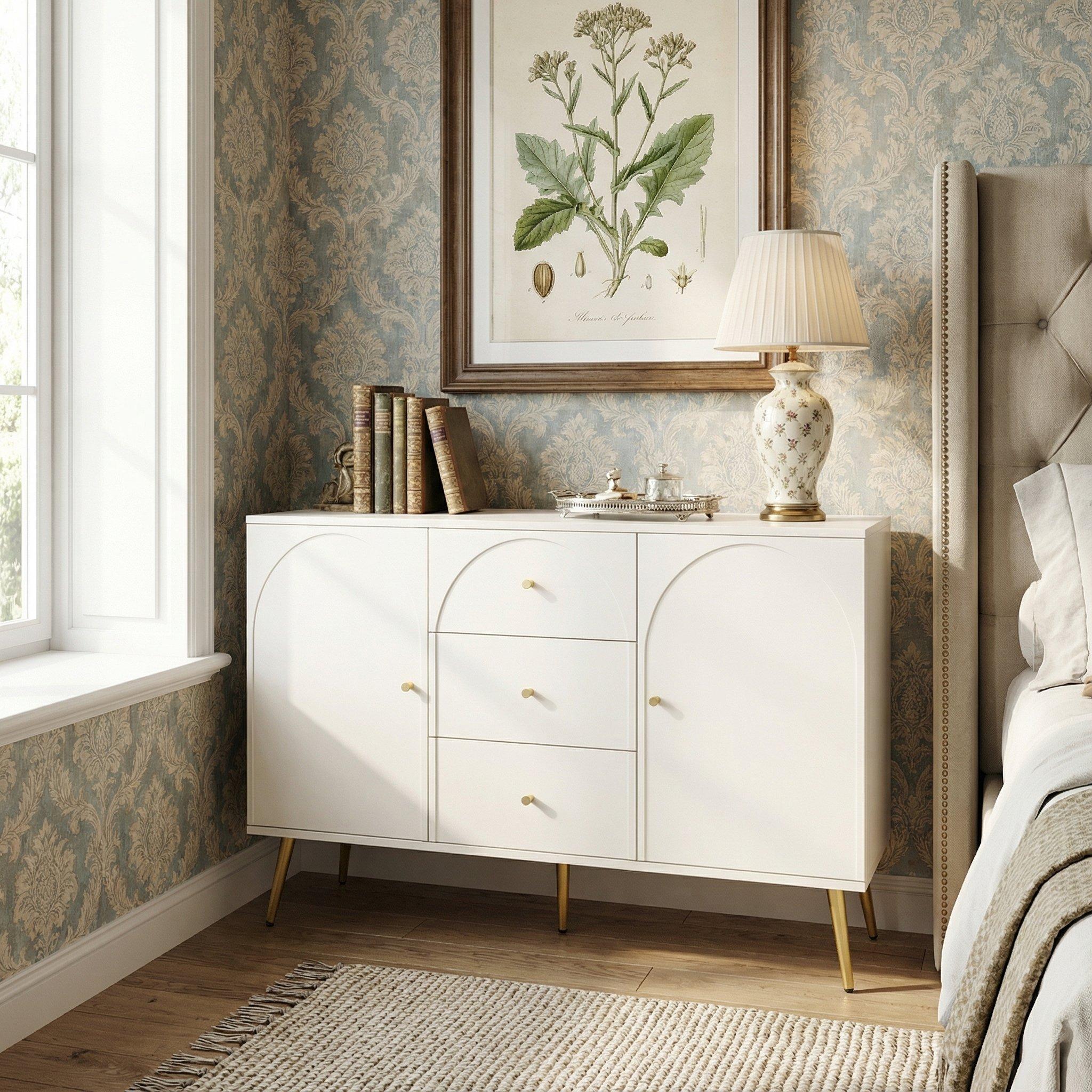 White - Urban Meuble - Modern White Console Table - 4