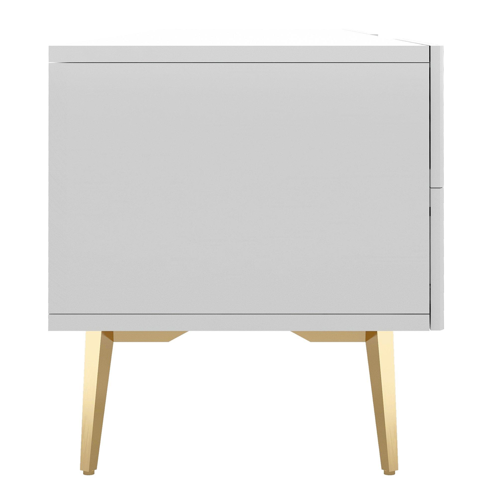 White - Urban Meuble - Elegant TV Stand Modern Style Ample Storage - 13